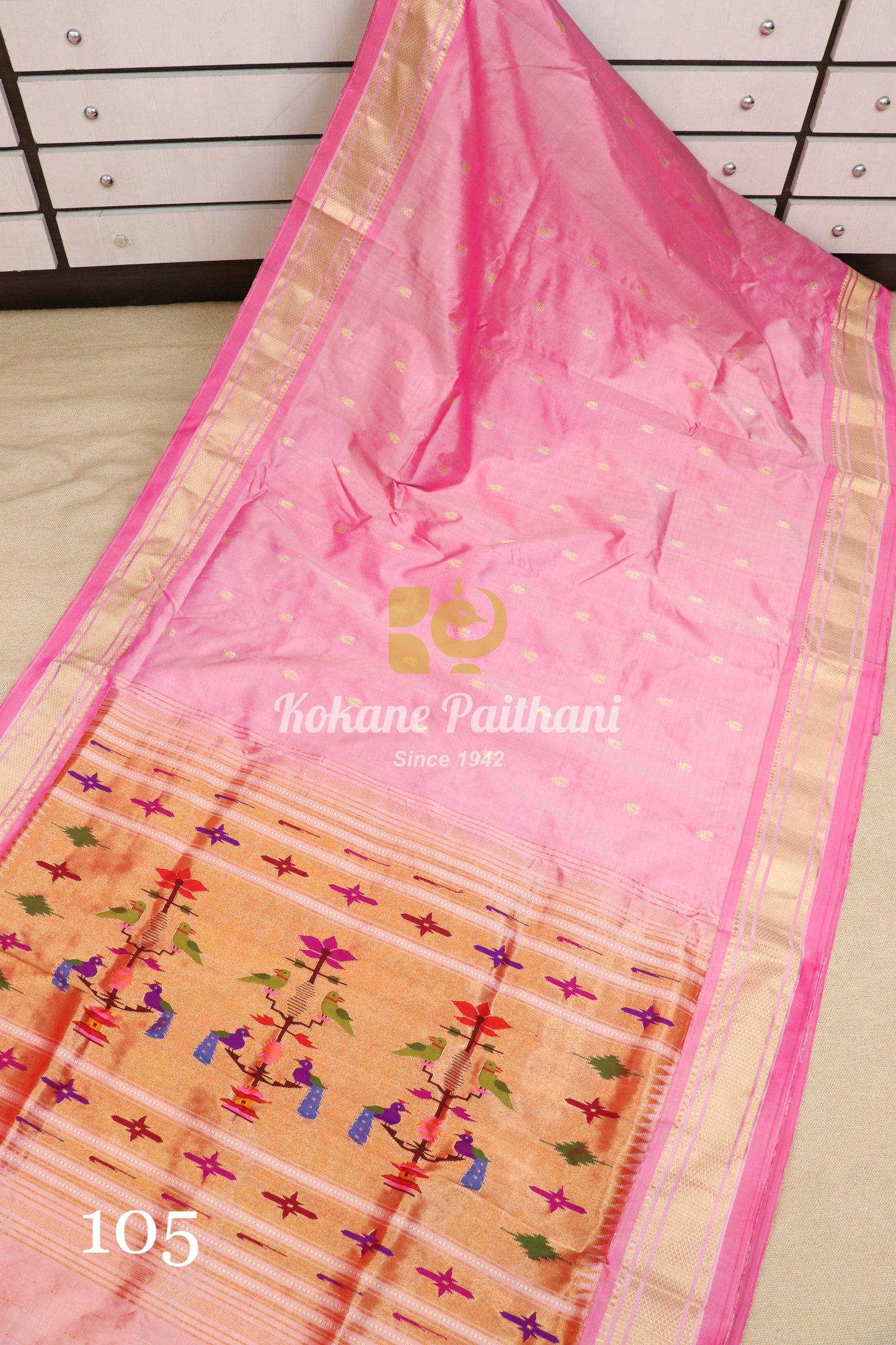Fancy Pallu Silk Paithani Saree