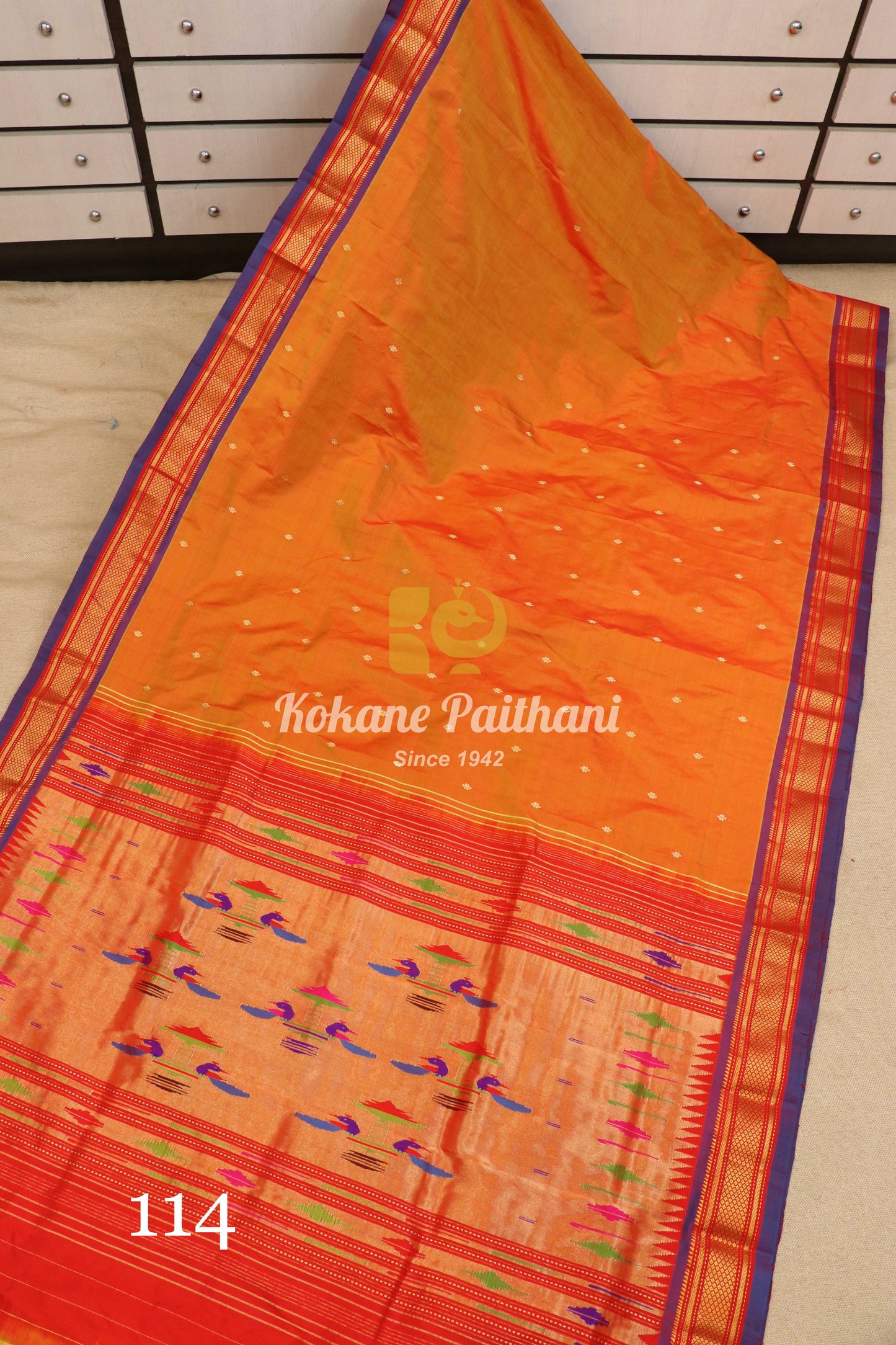 Traditional Pallu Silk Paithani Saree
