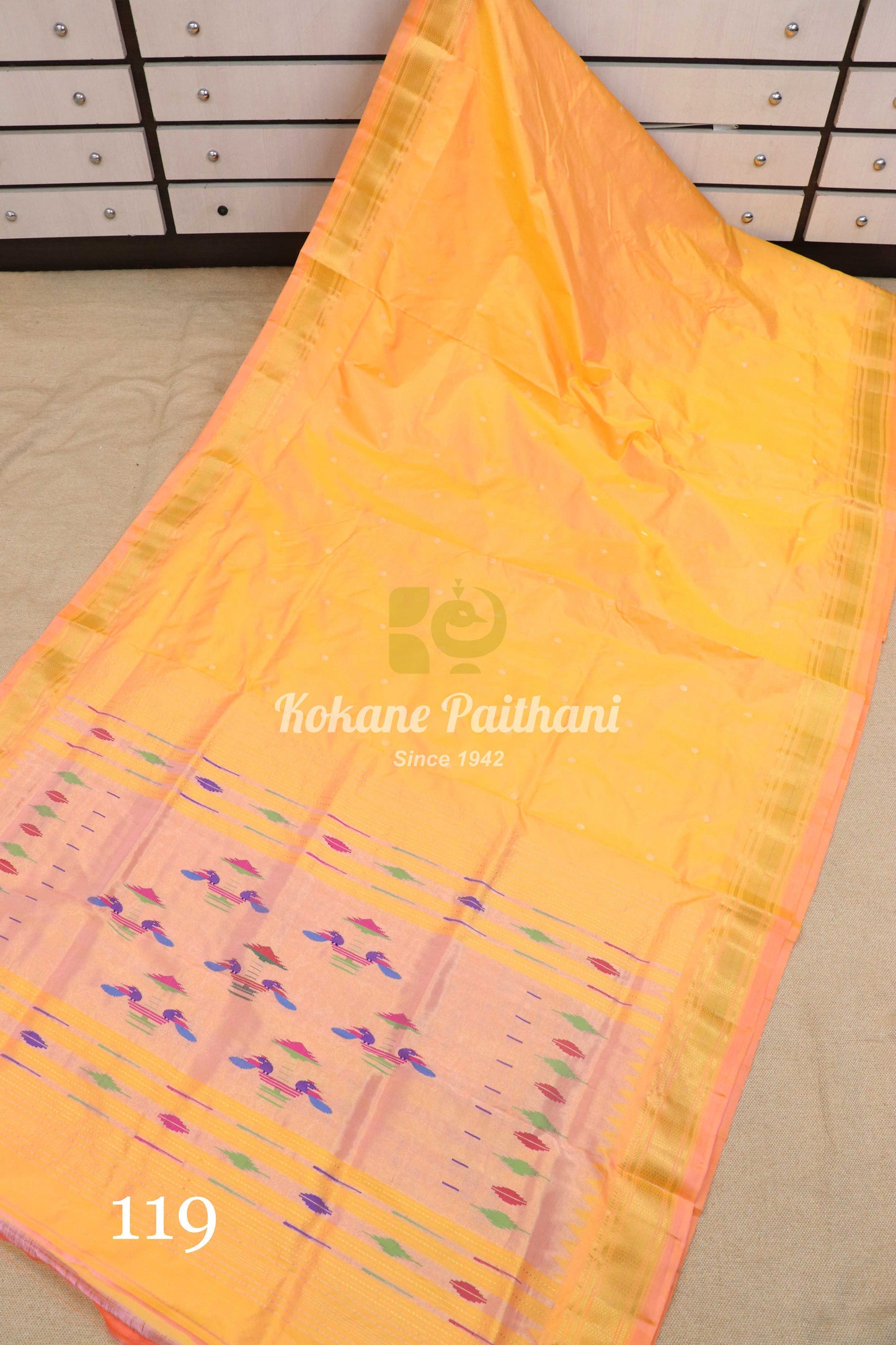 Traditional Pallu Silk Paithani Saree