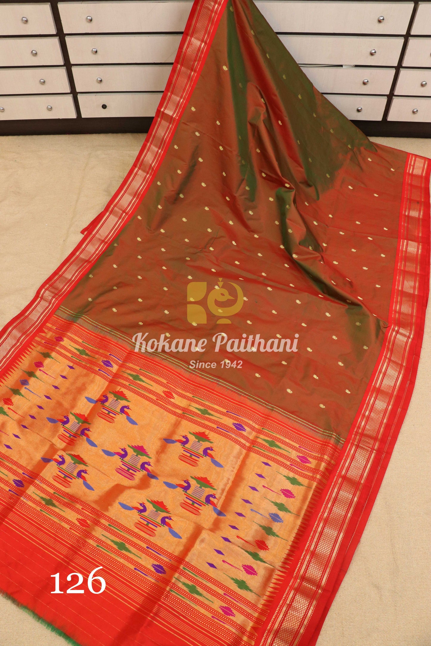 Traditional Pallu Silk Paithani Saree