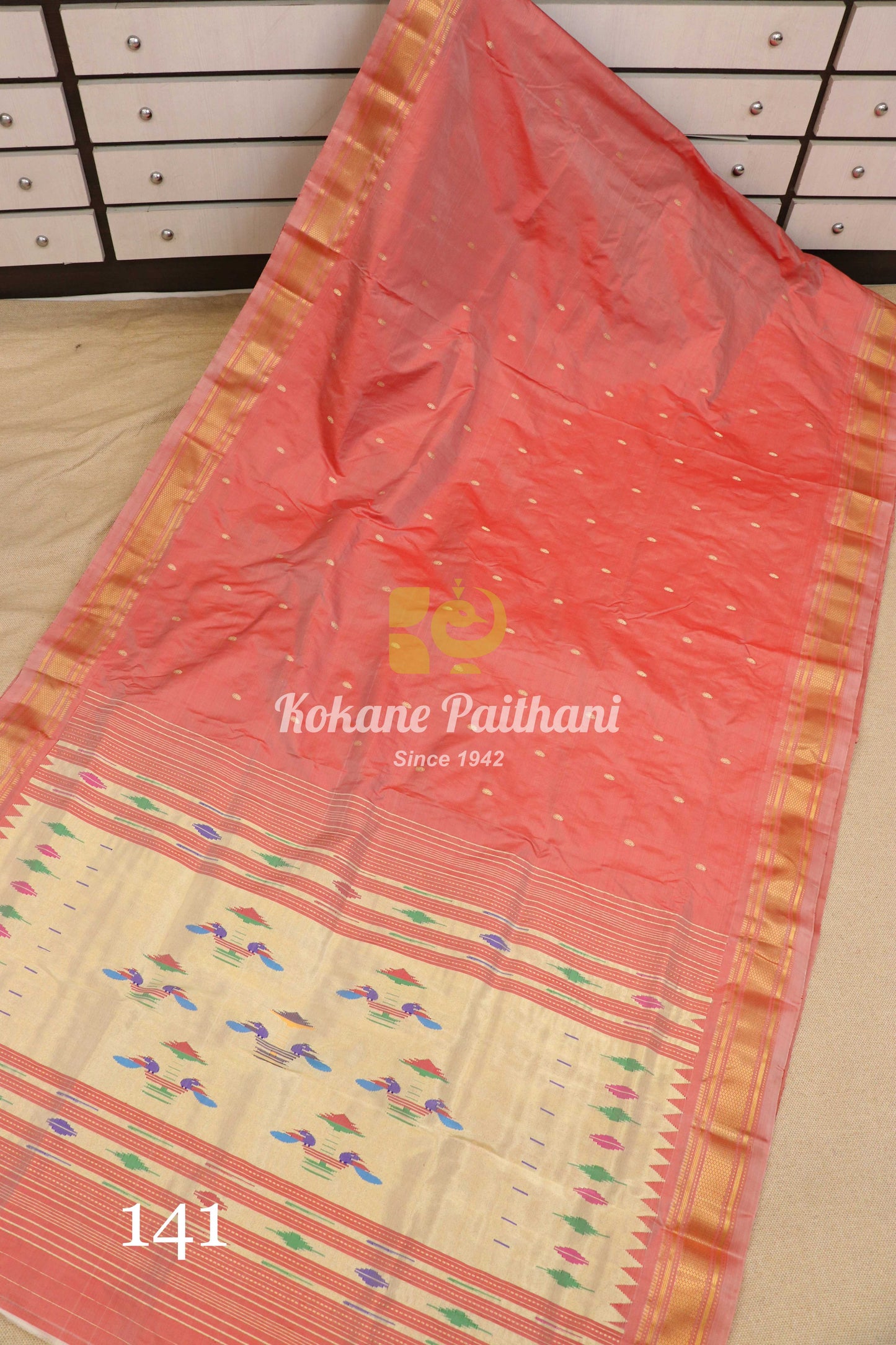 Traditional Pallu Silk Paithani Saree