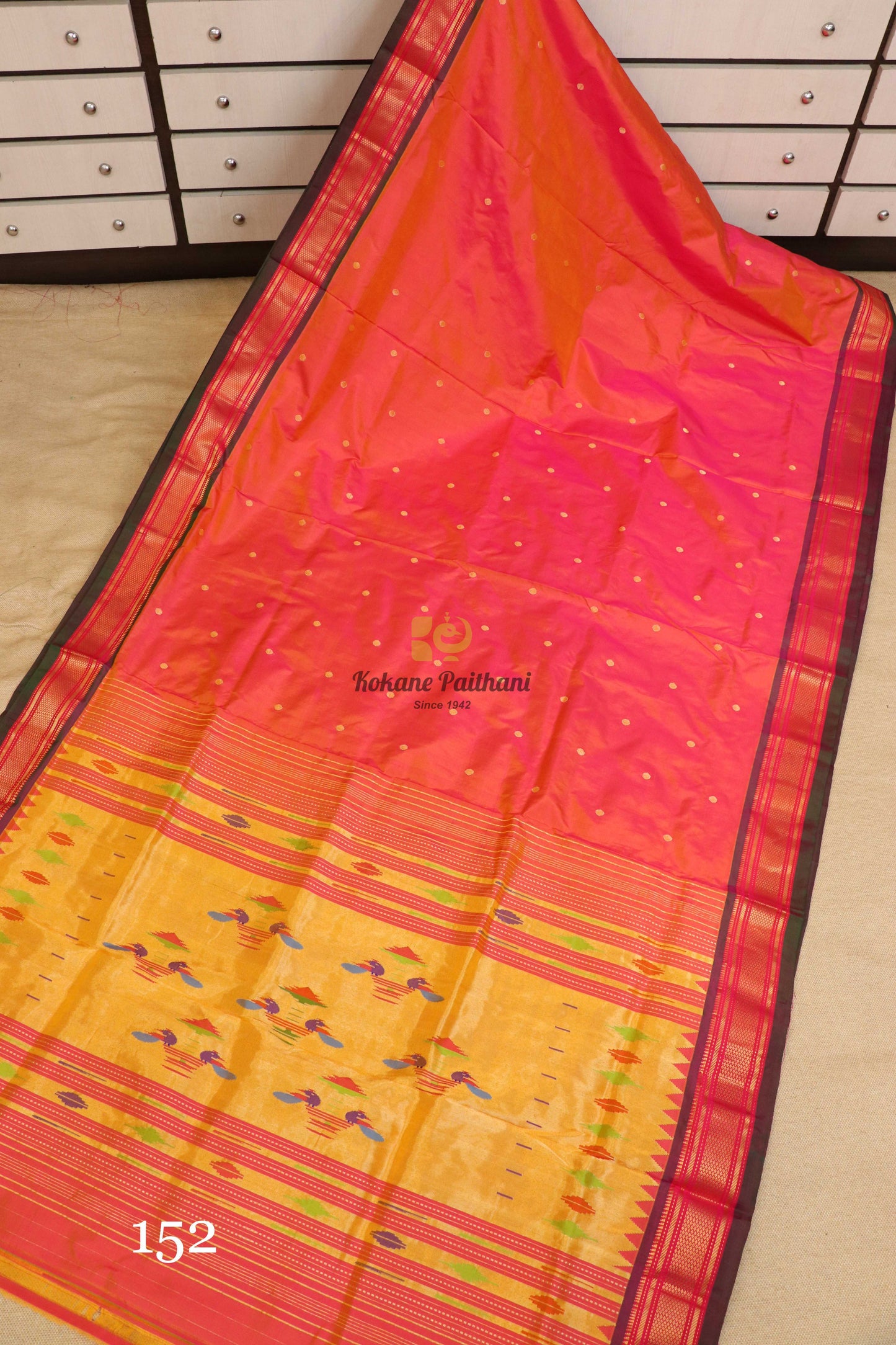 Traditional Pallu Silk Paithani Saree