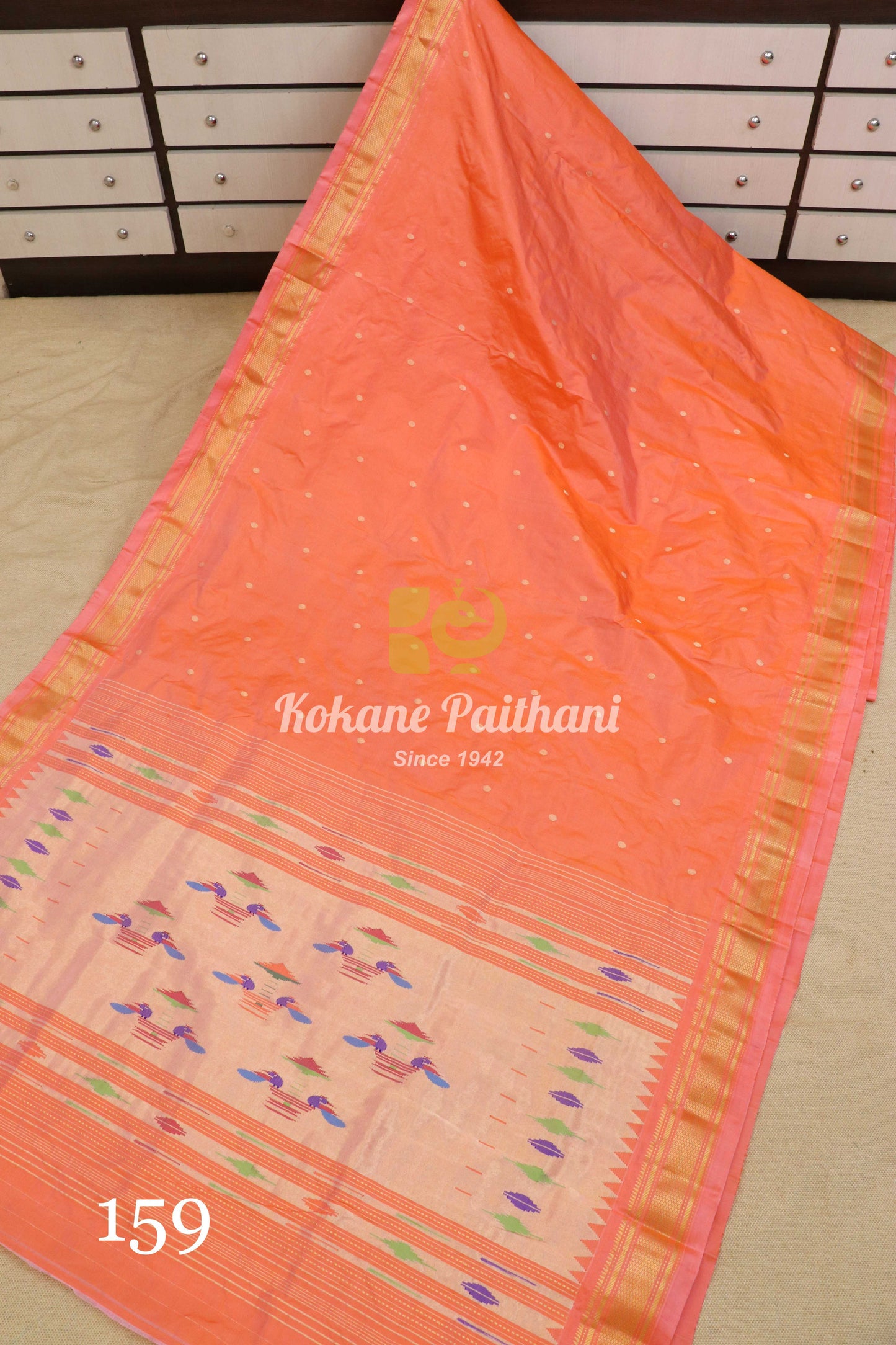 Traditional Pallu Silk Paithani Saree