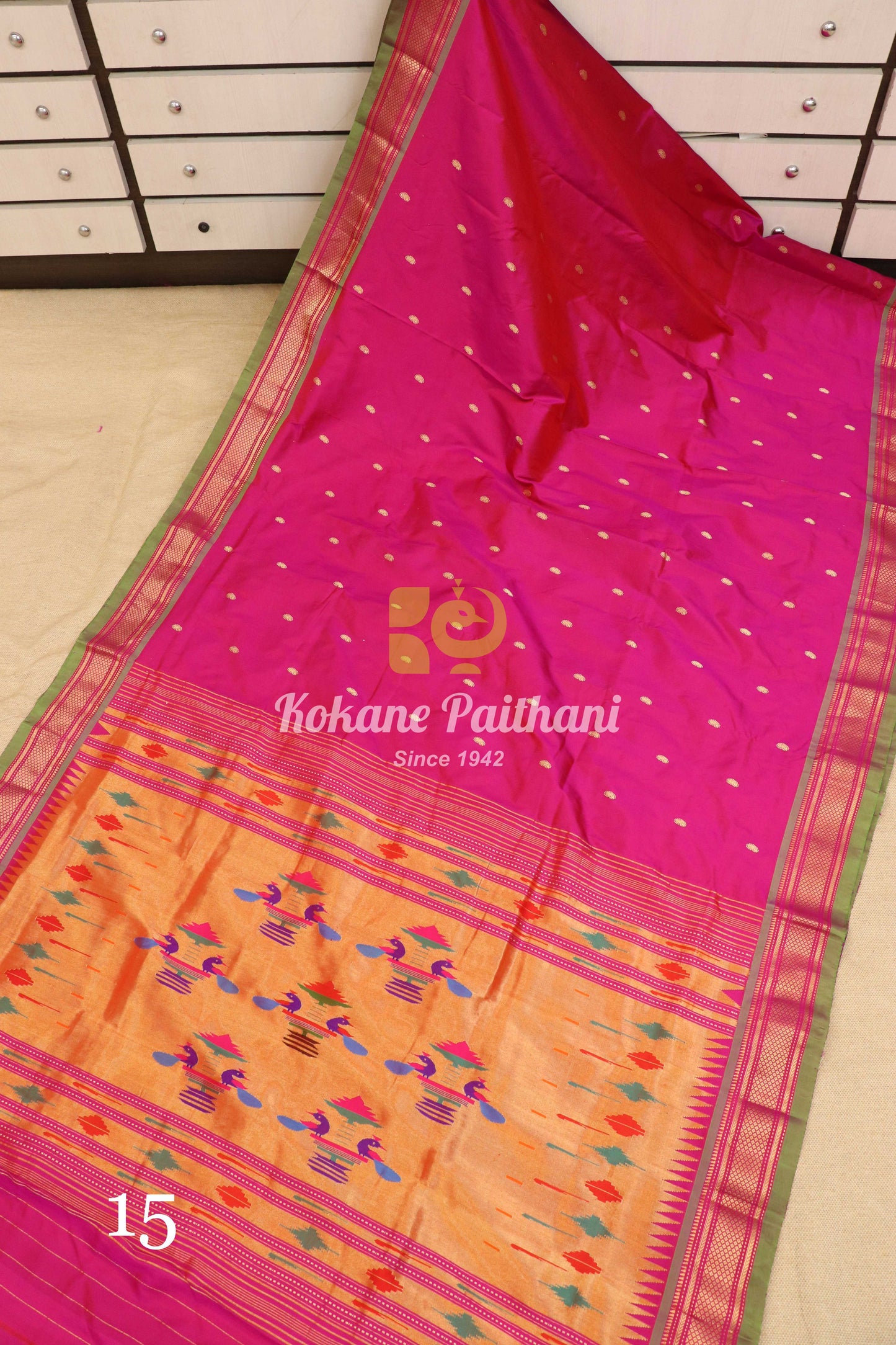 Traditional Pallu Silk Paithani Saree