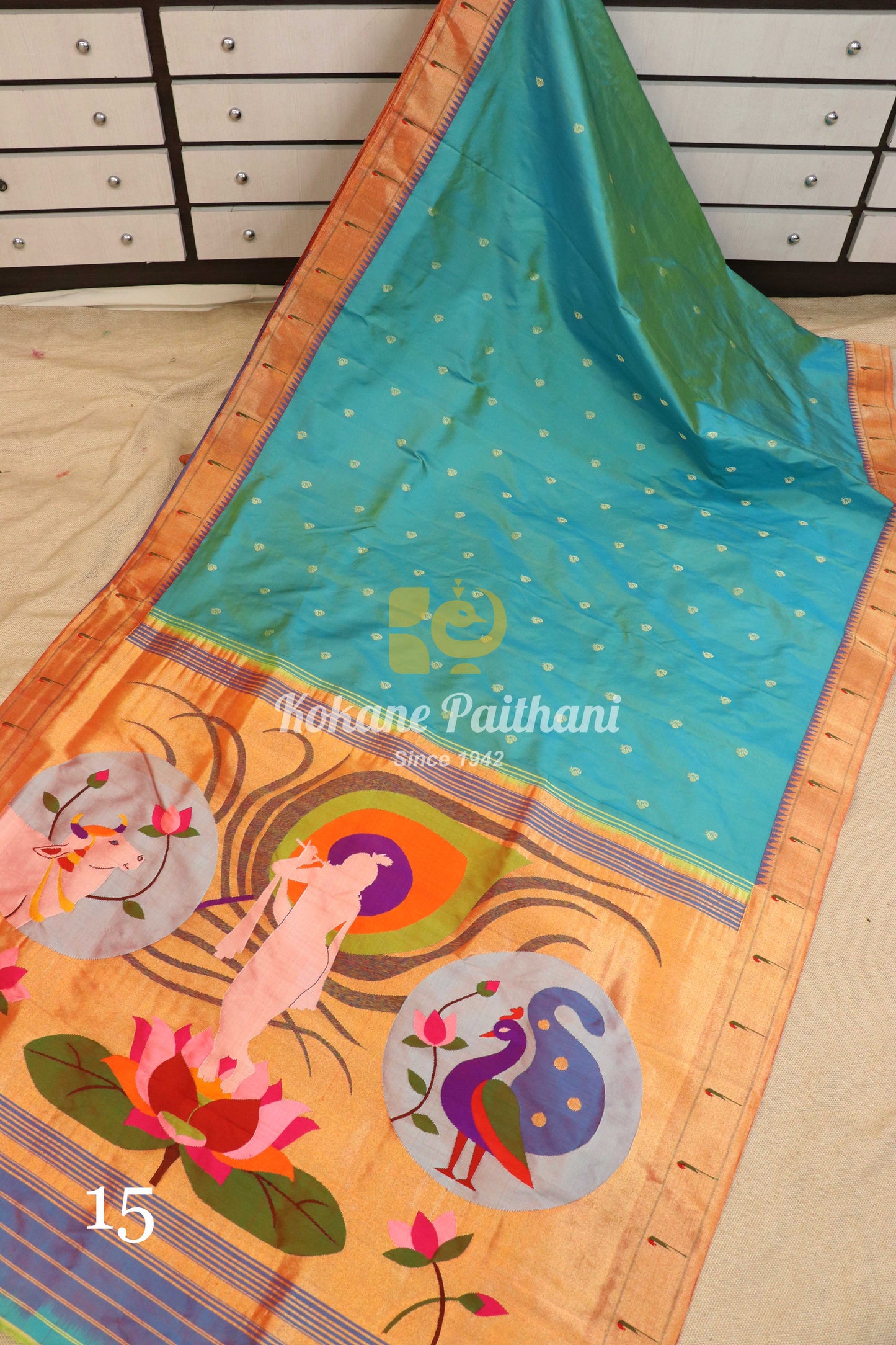 Premium Muniya Brocade Paithani Saree