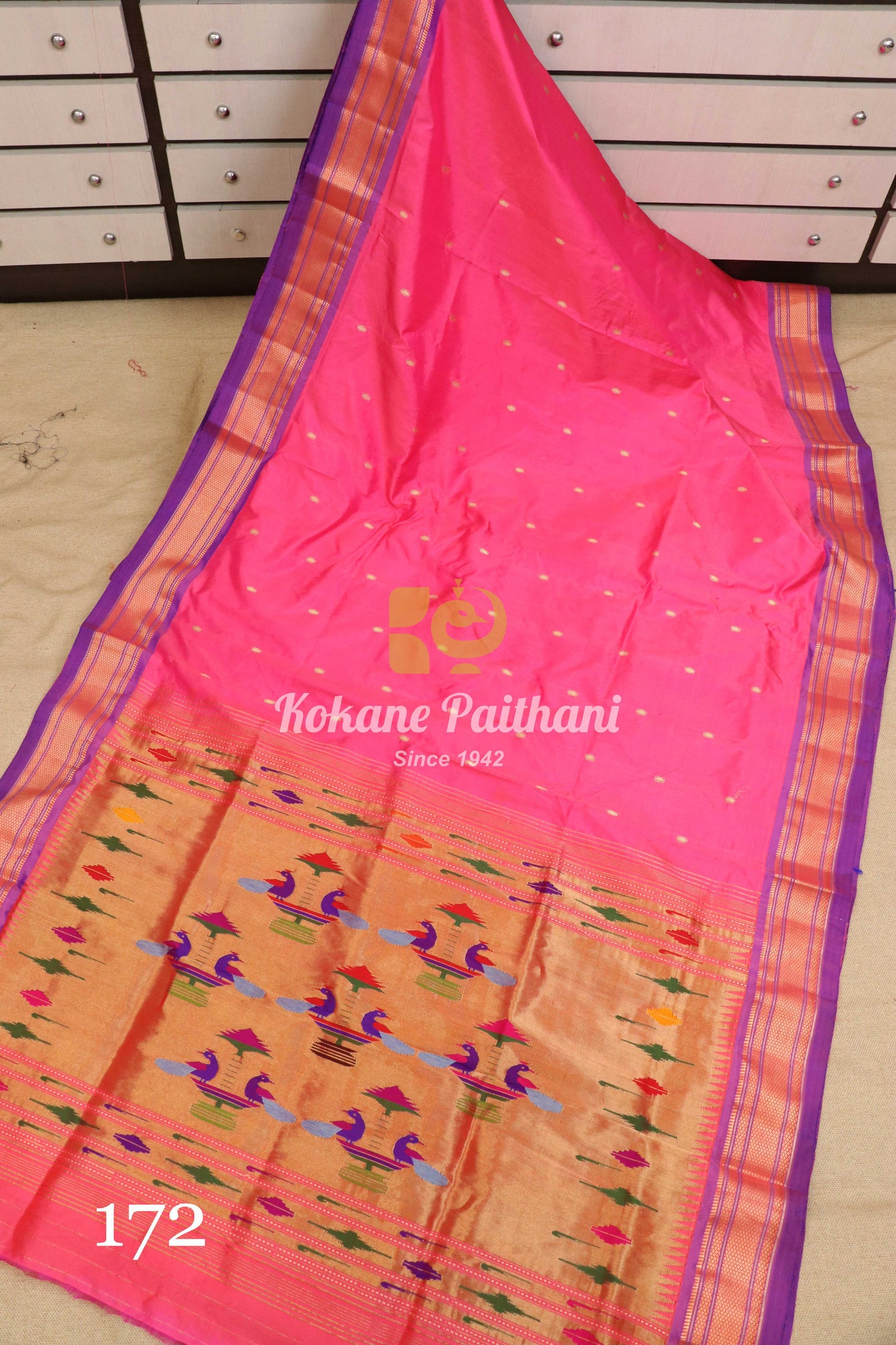 Traditional Pallu Silk Paithani Saree