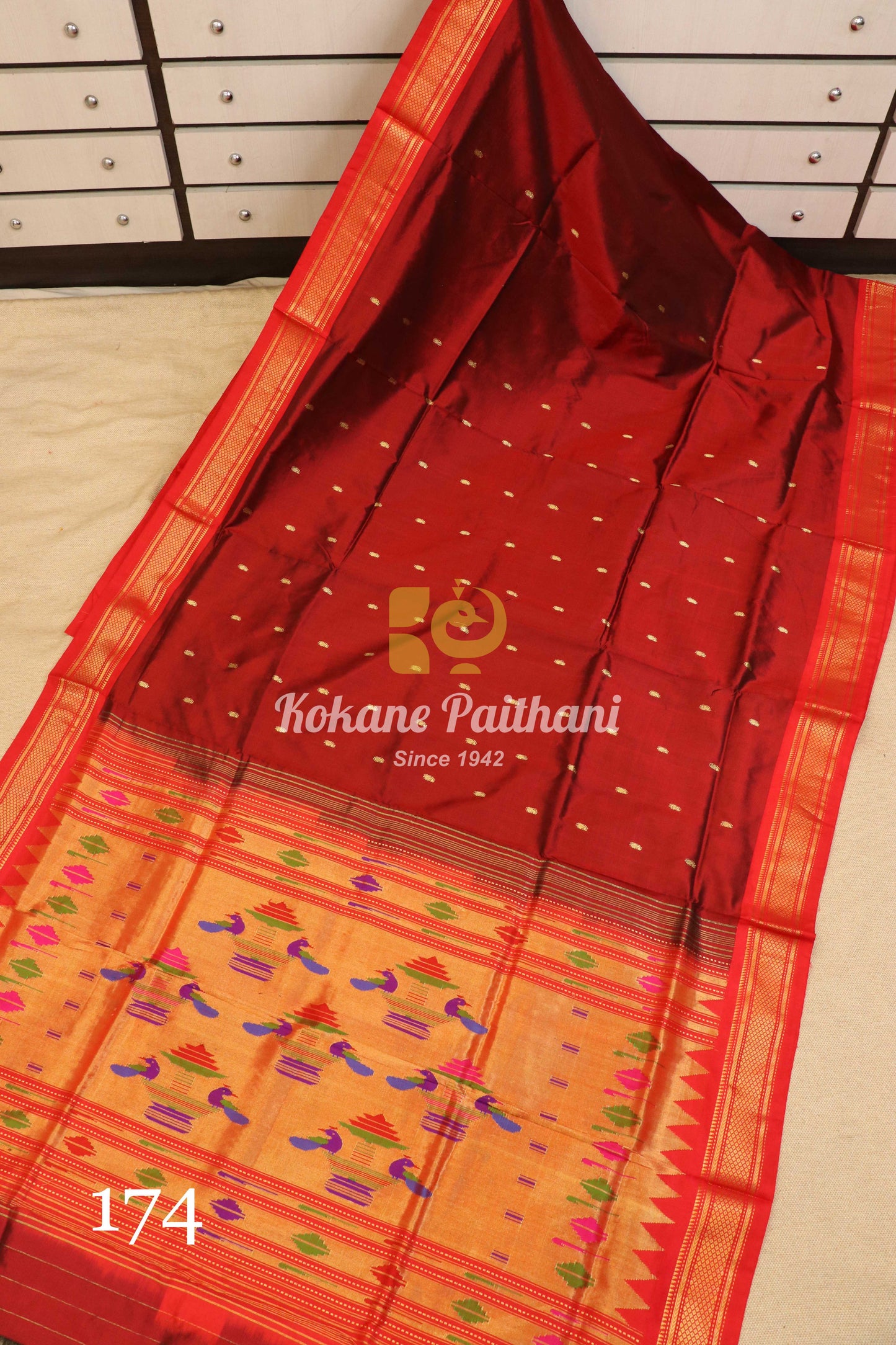 Traditional Pallu Silk Paithani Saree