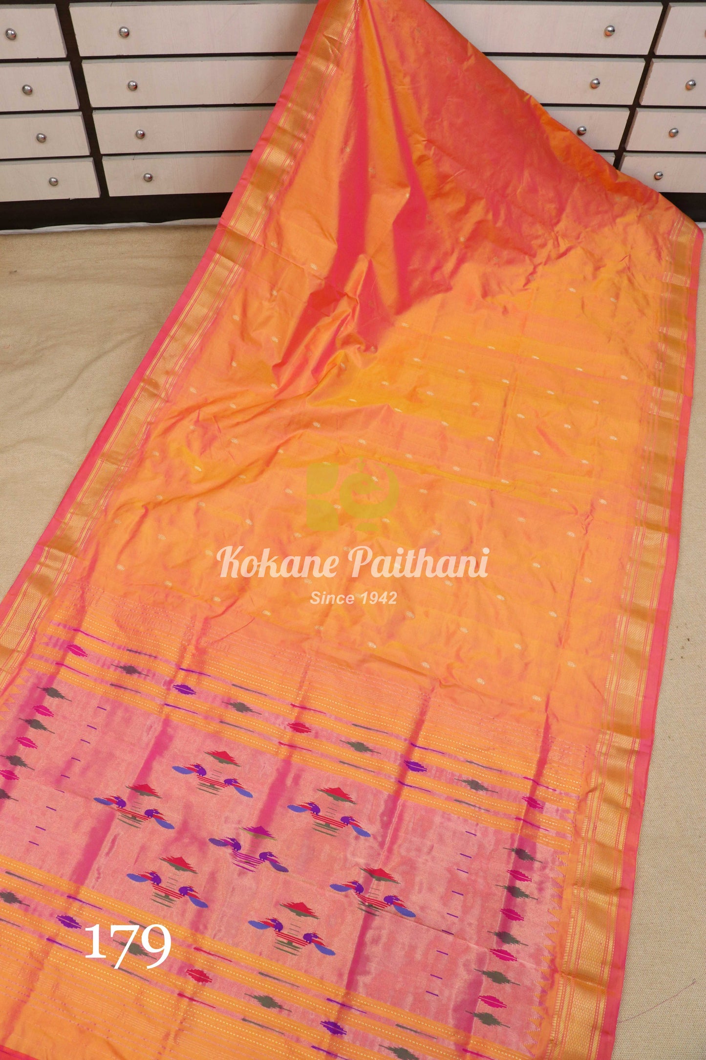 Traditional Pallu Silk Paithani Saree