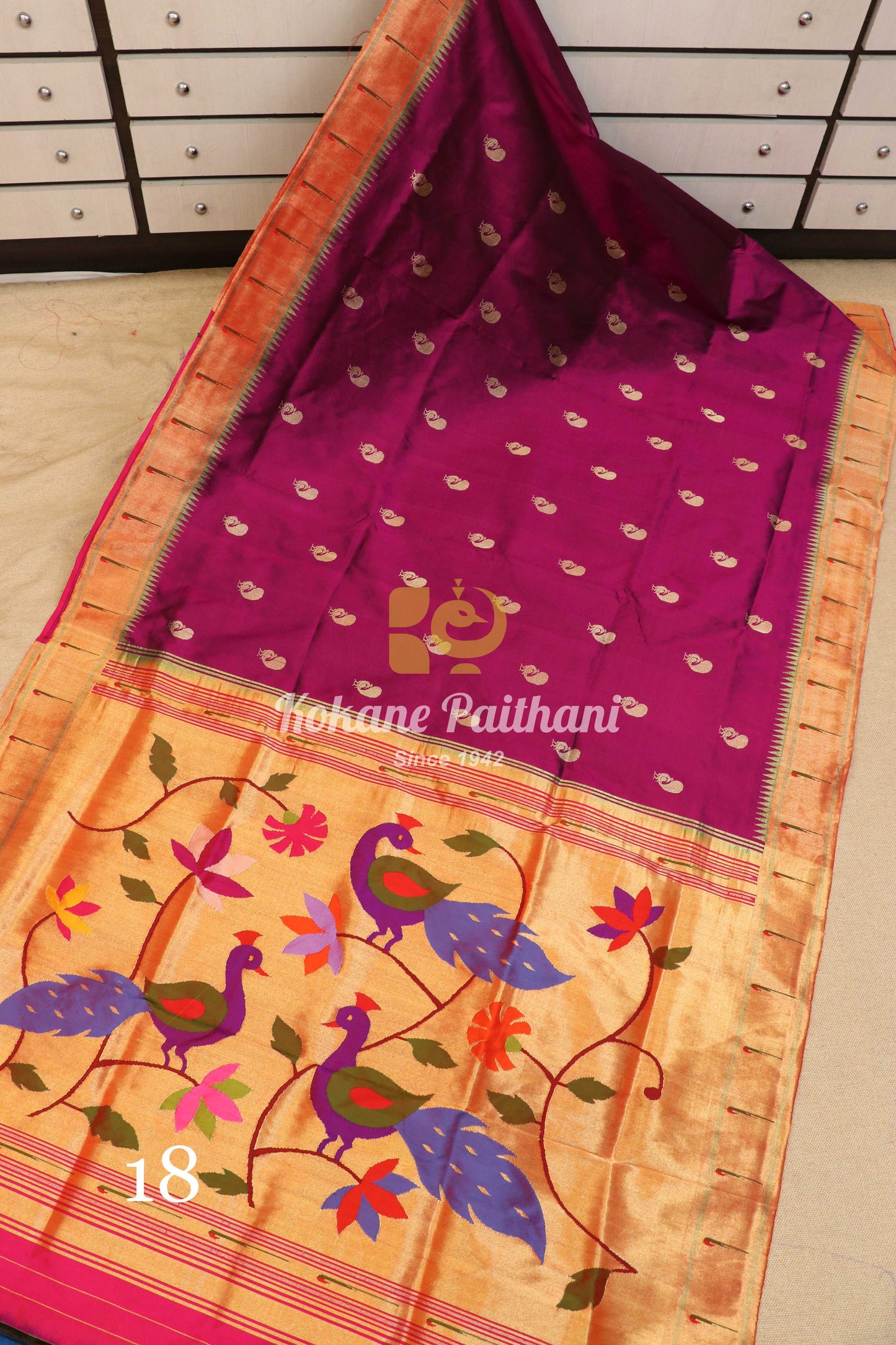 Muniya Brocade Paithani Saree