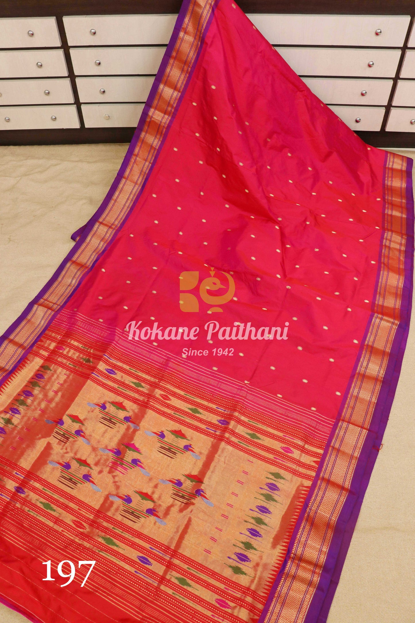 Traditional Pallu Silk Paithani Saree