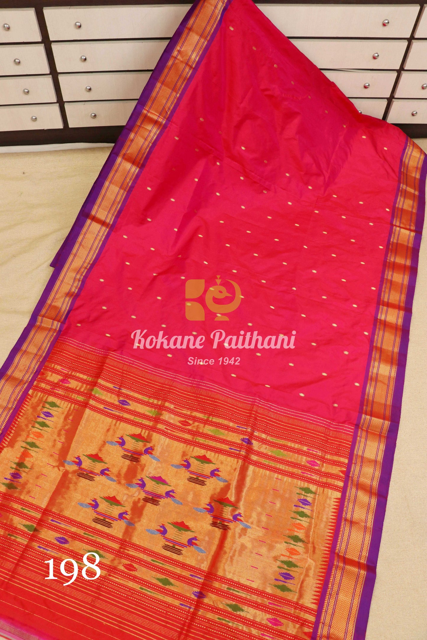 Traditional Pallu Silk Paithani Saree