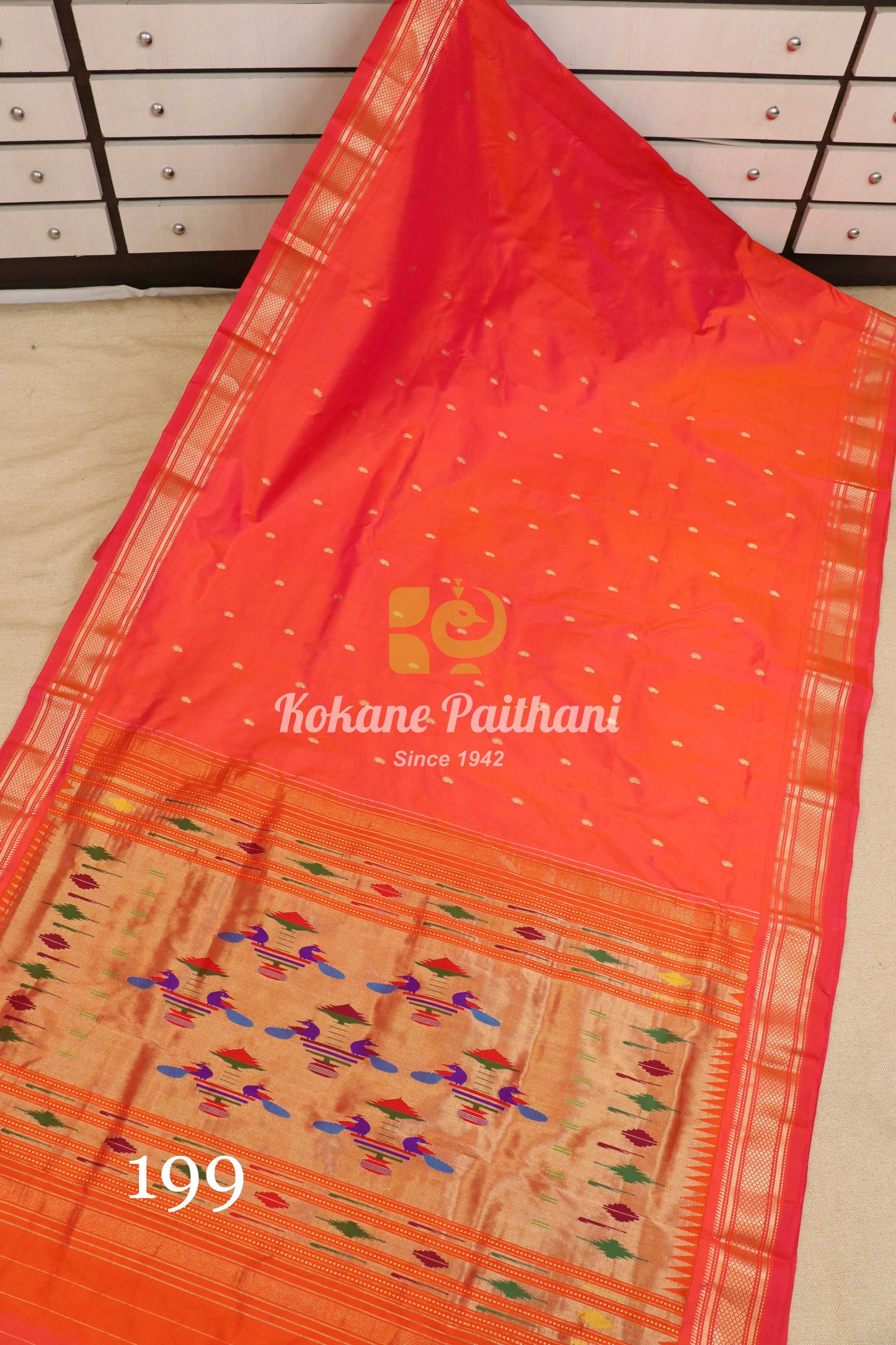 Traditional Pallu Silk Paithani Saree
