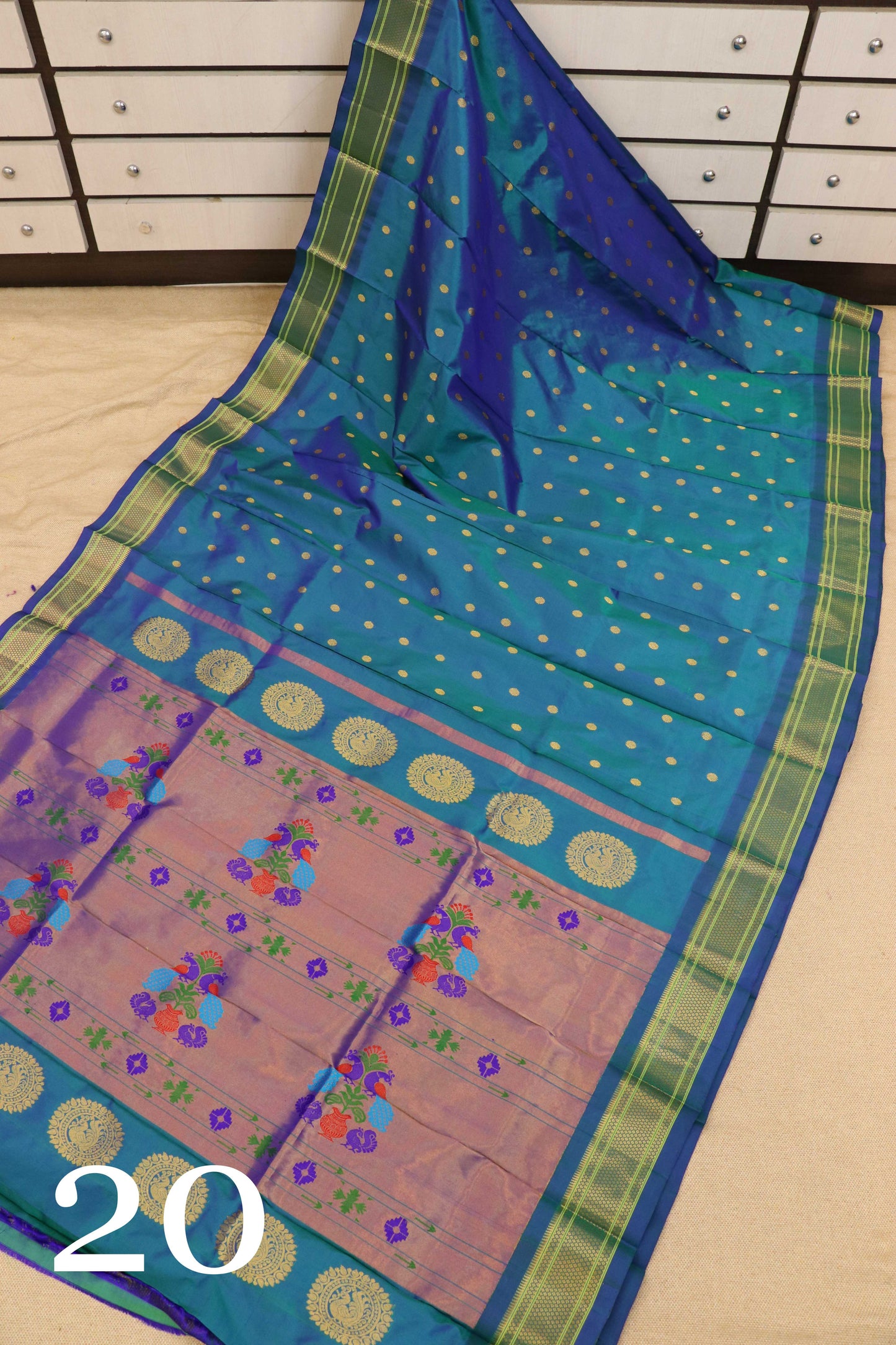 Kalanjali Silk Paithani Saree