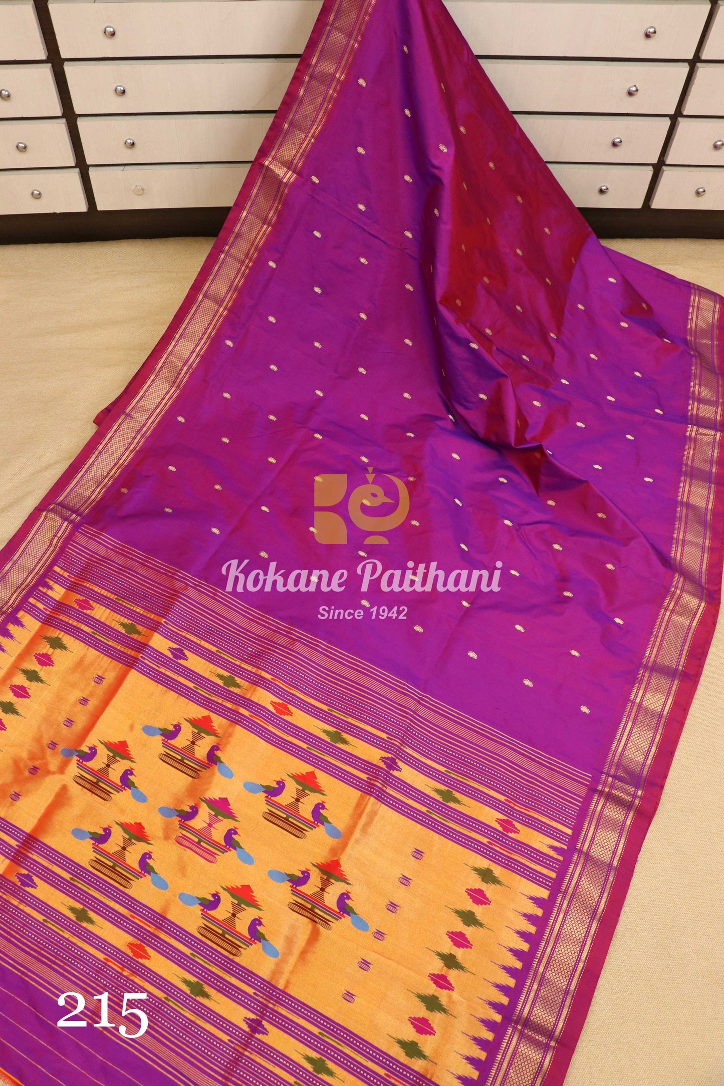 Traditional Pallu Silk Paithani Saree
