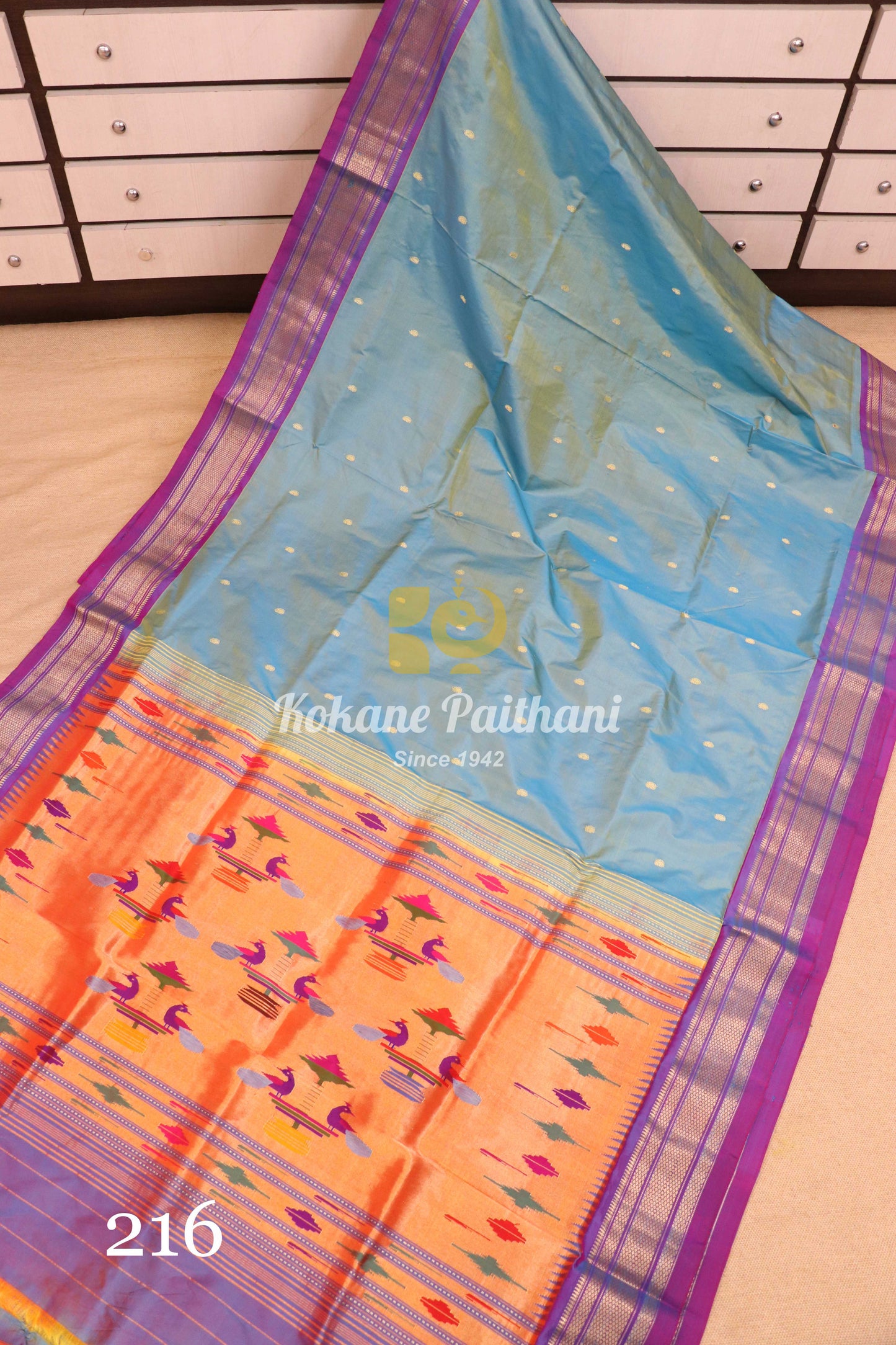 Traditional Pallu Silk Paithani Saree