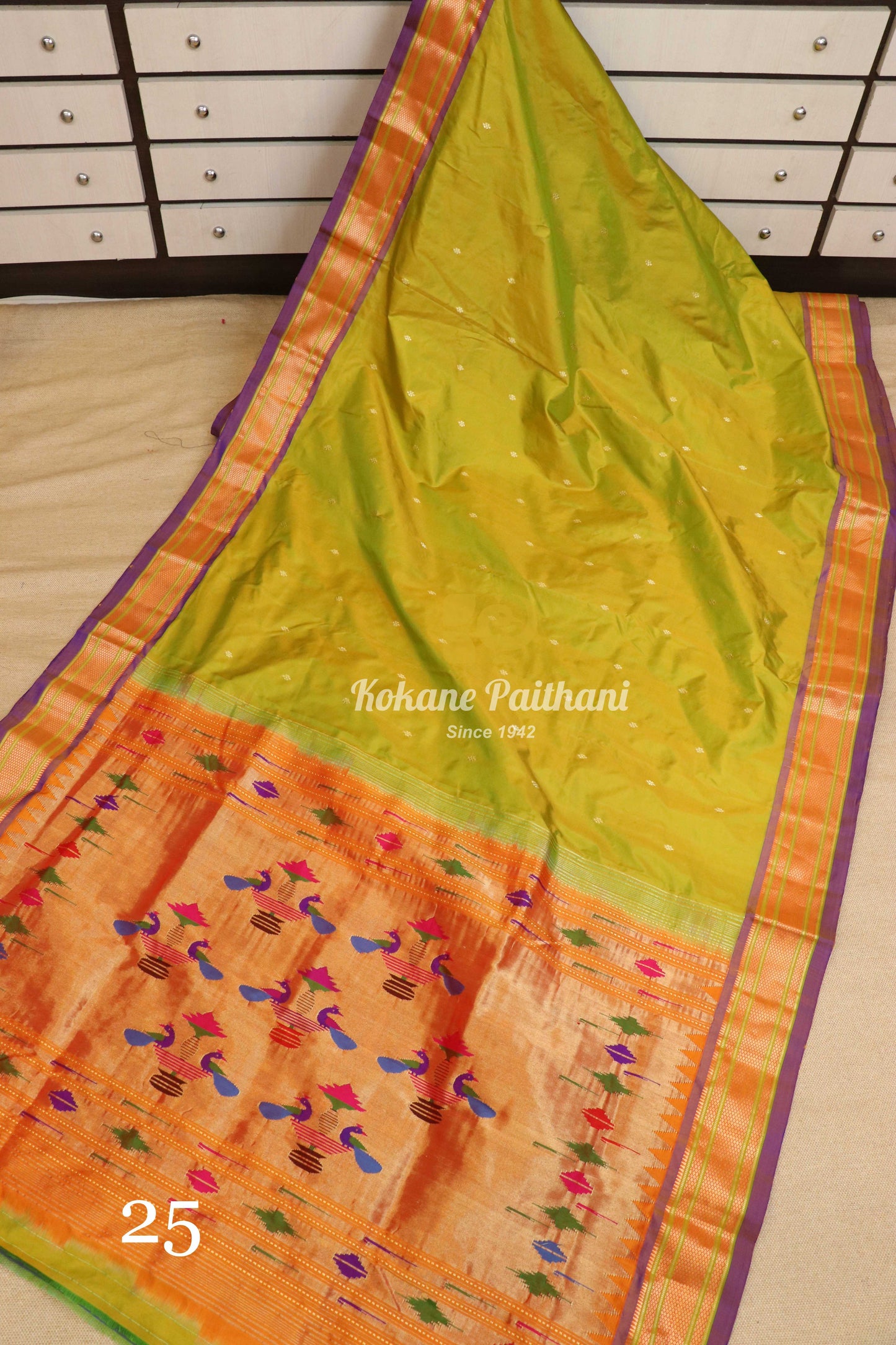 Traditional Pallu Silk Paithani Saree