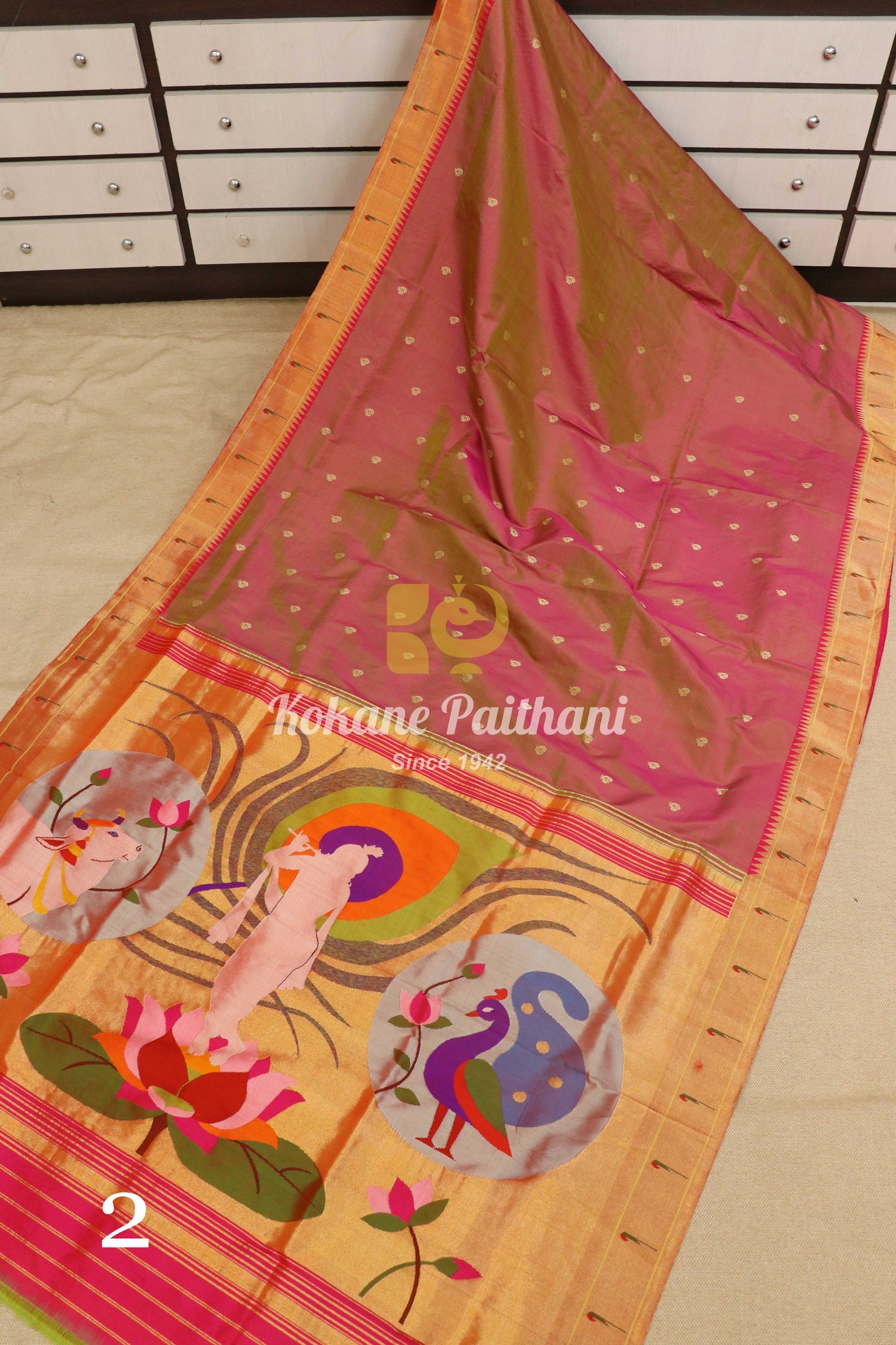 Premium Muniya Brocade Paithani Saree