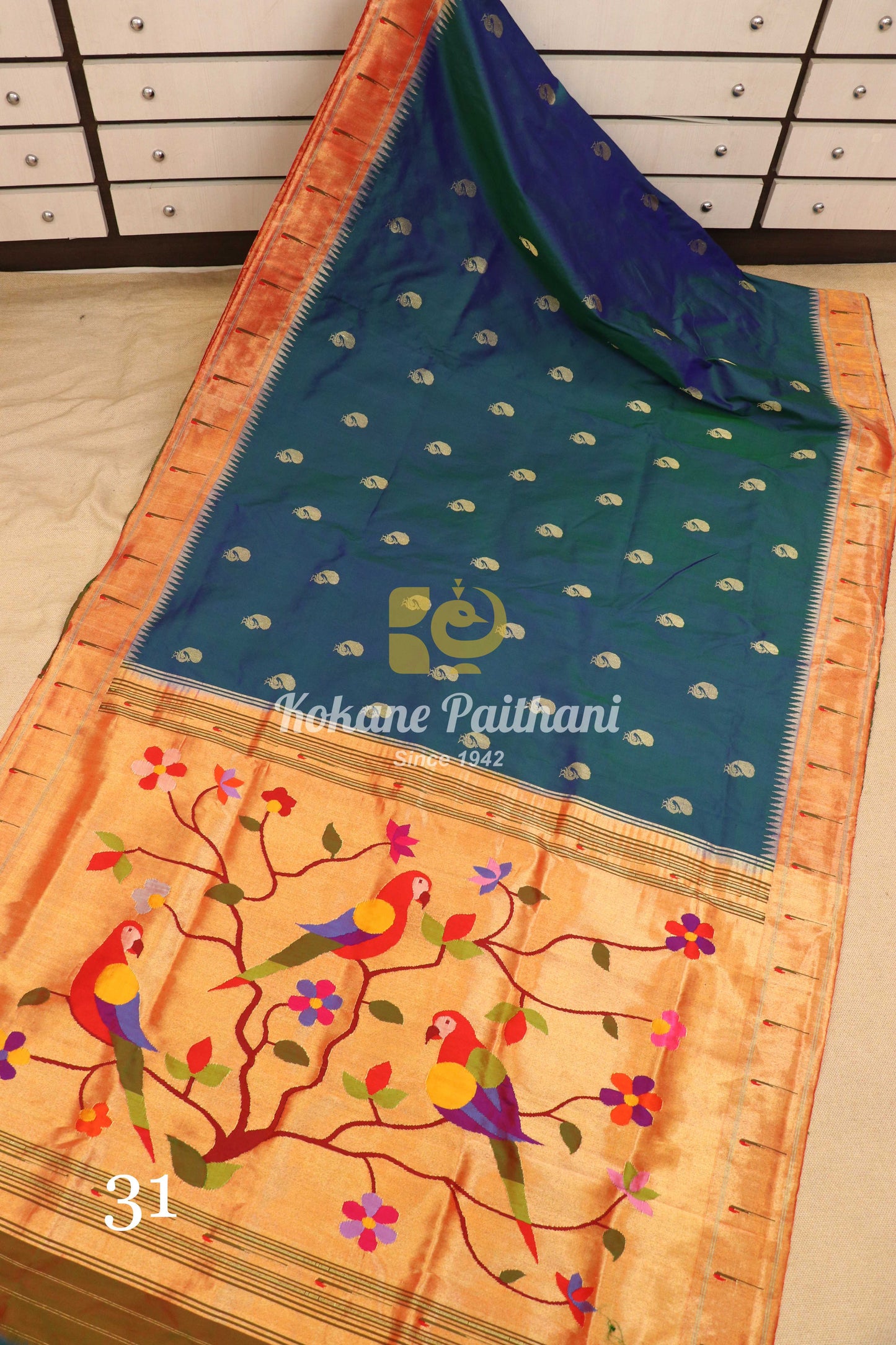 Muniya Brocade Paithani Saree