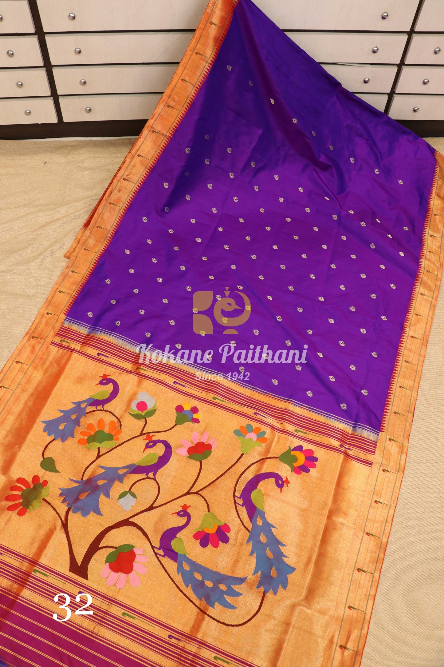Muniya Brocade Paithani Saree
