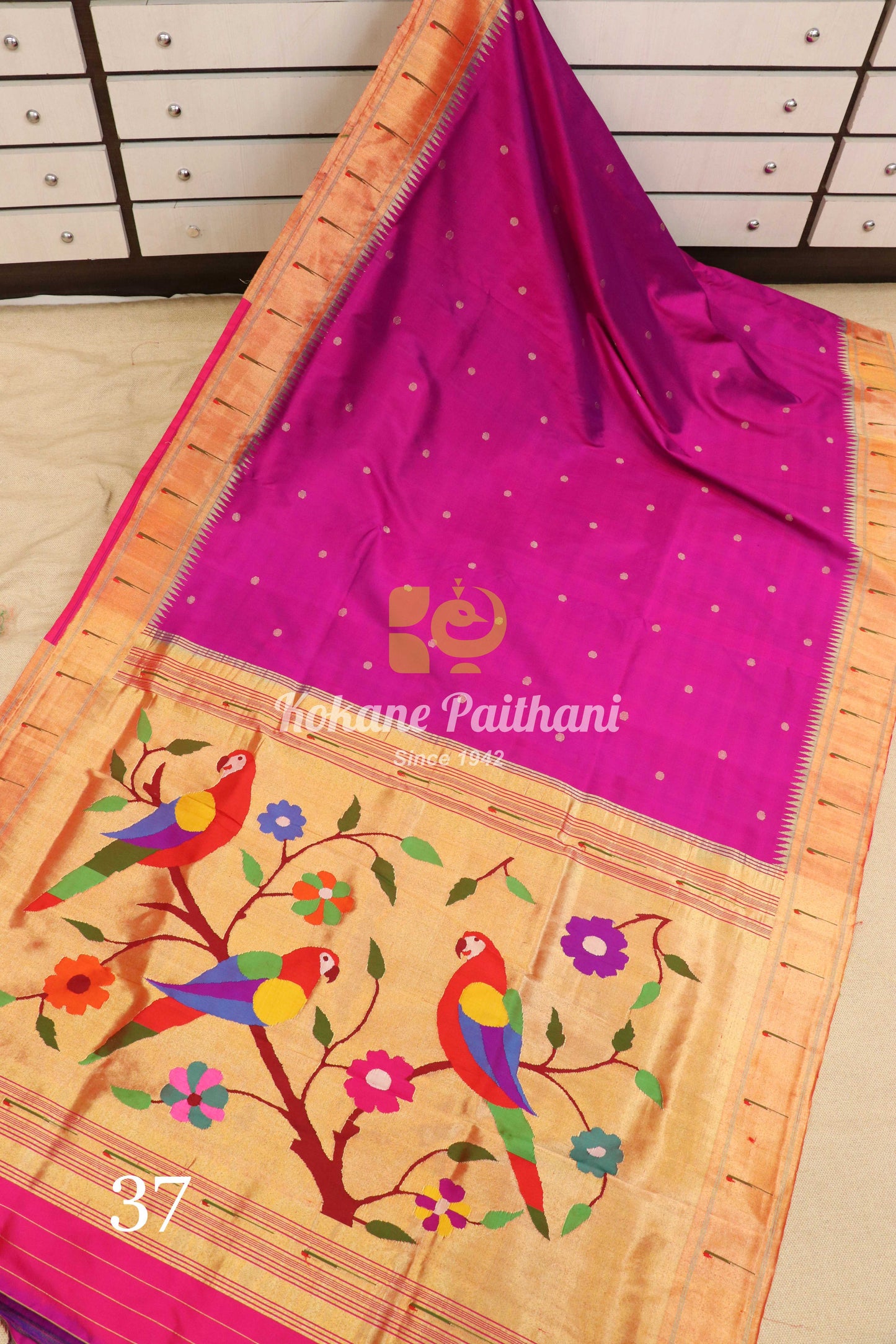 Muniya Brocade Paithani Saree