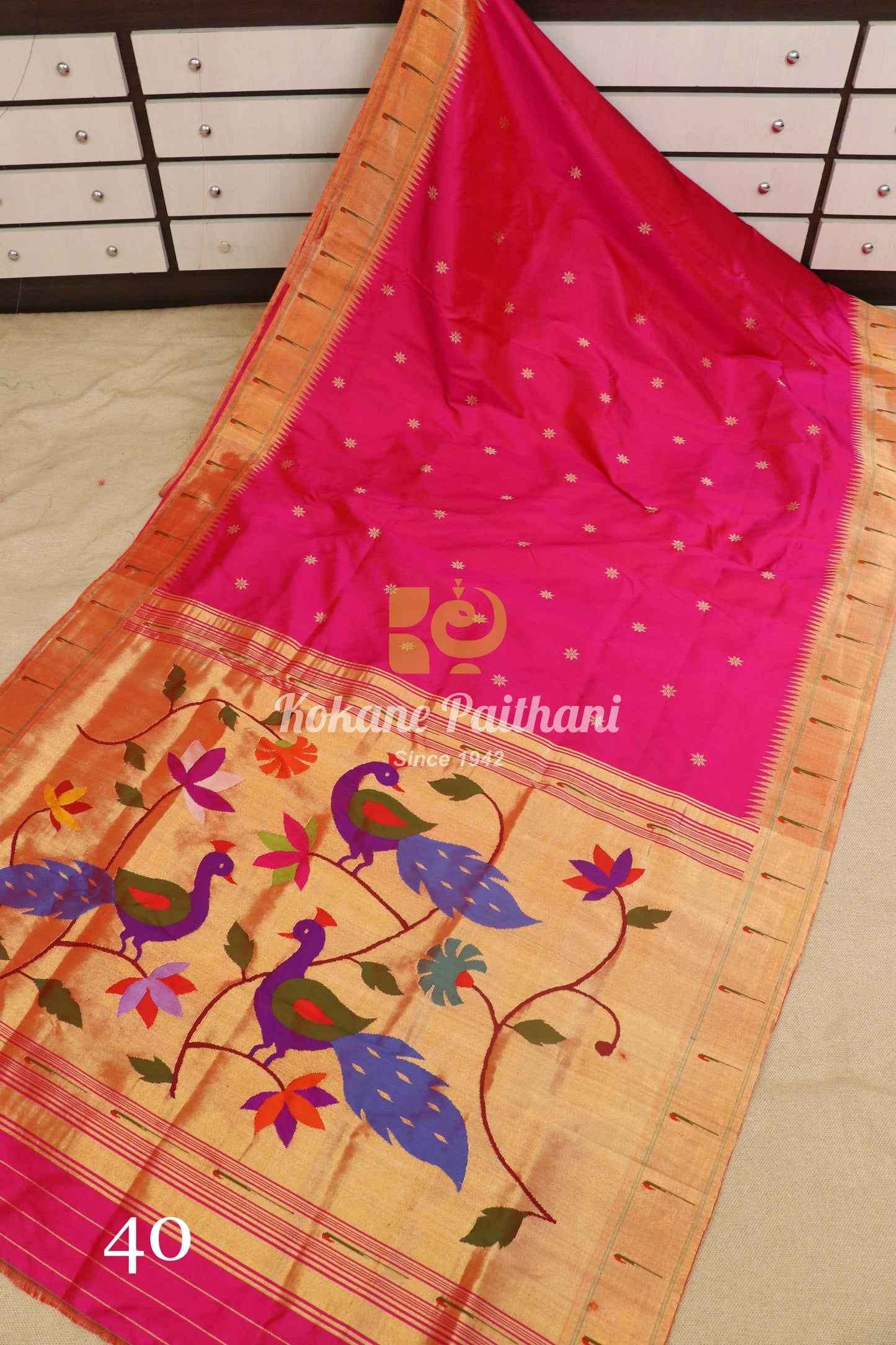Muniya Brocade Paithani Saree