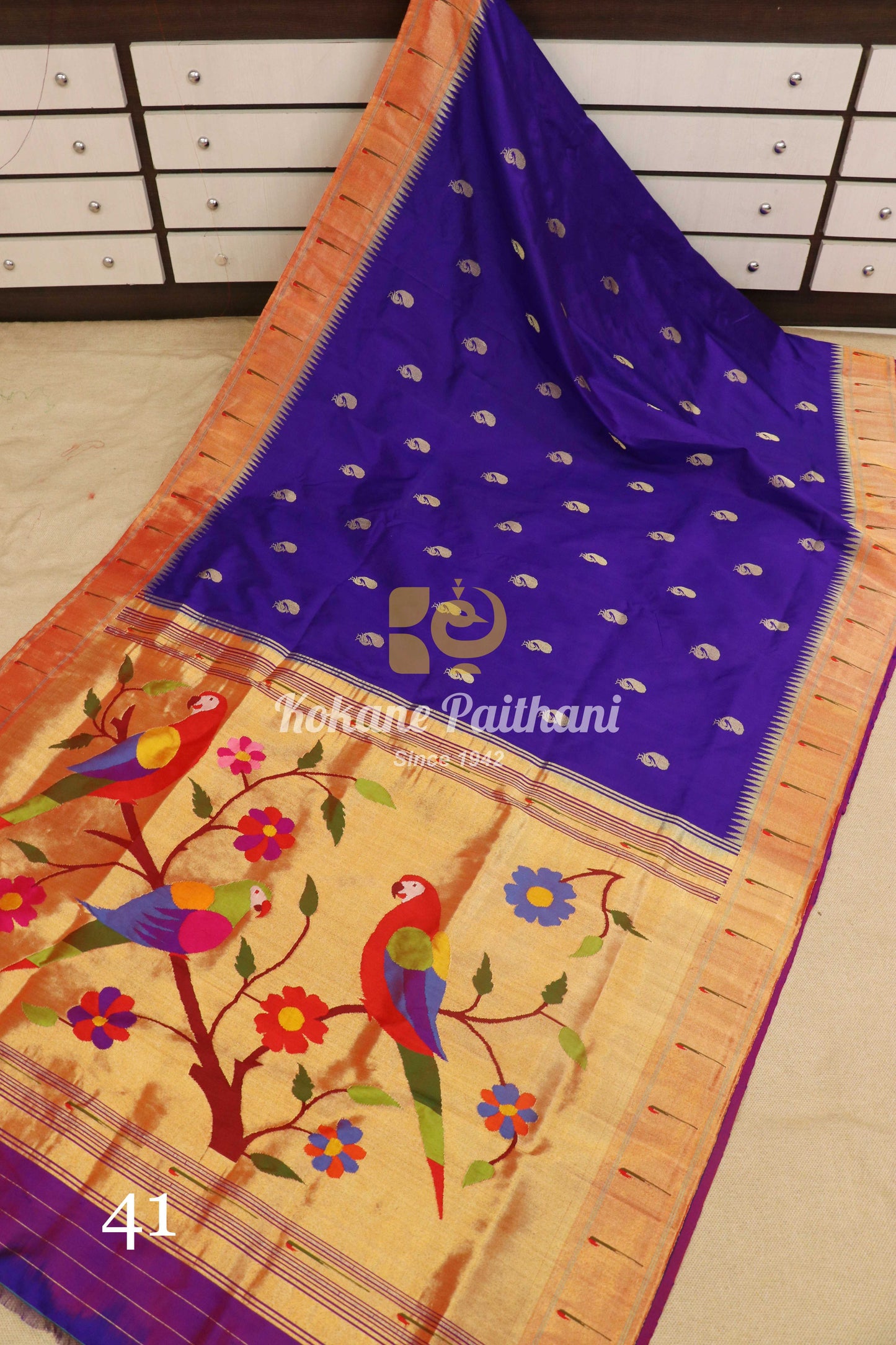 Muniya Brocade Paithani Saree