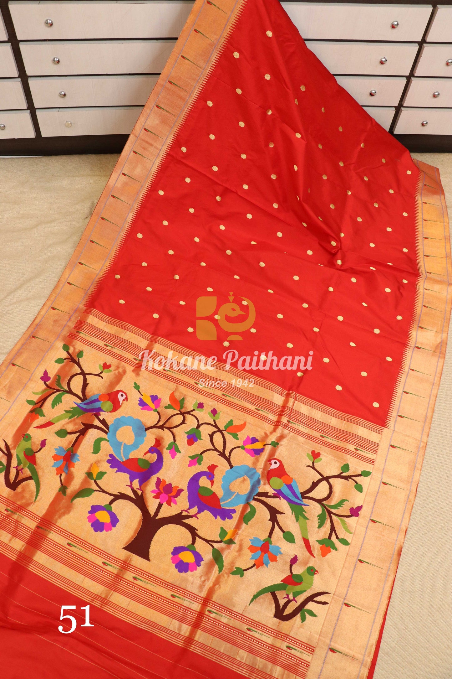 Muniya Brocade Paithani Saree