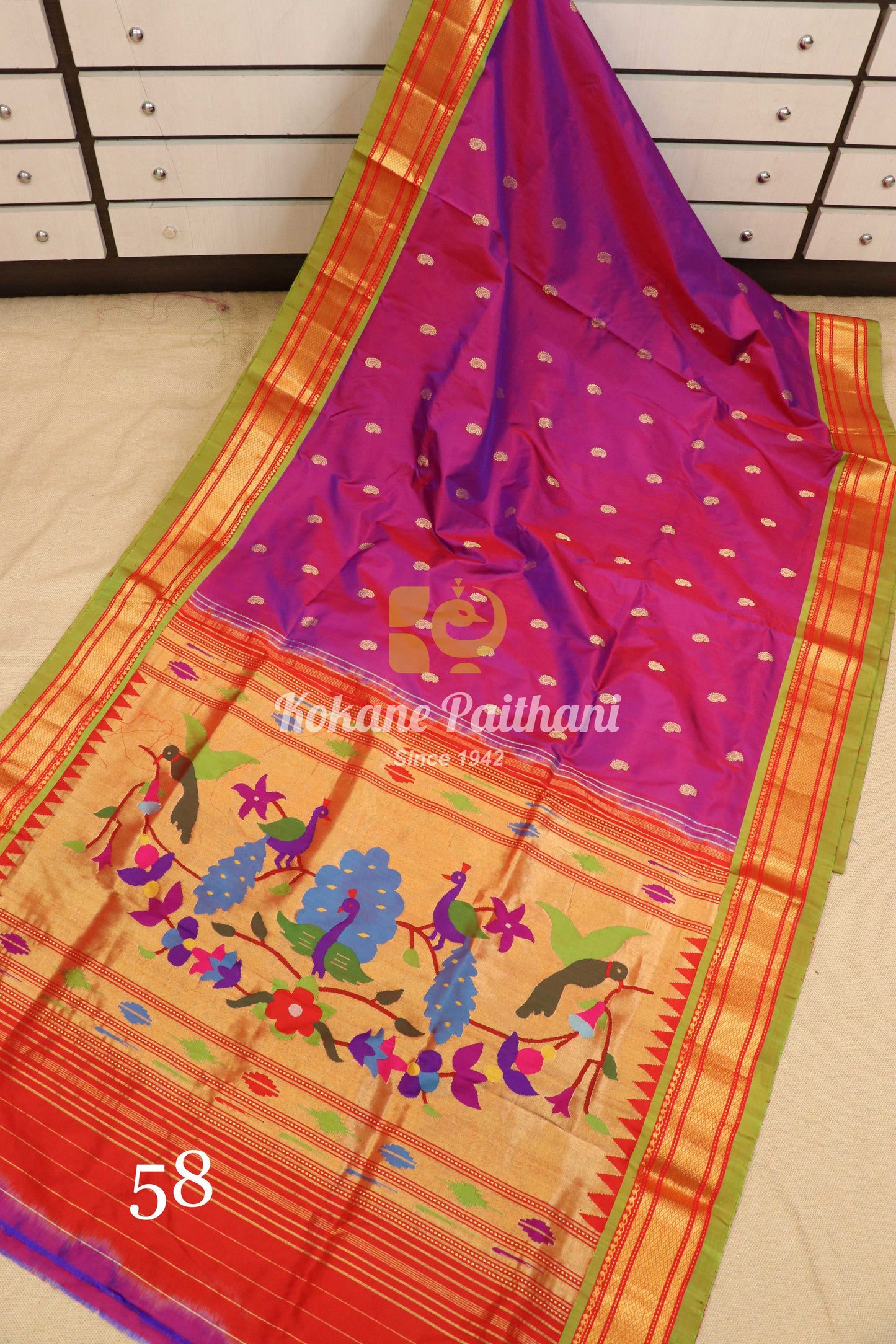 Fancy Pallu Silk Paithani Saree