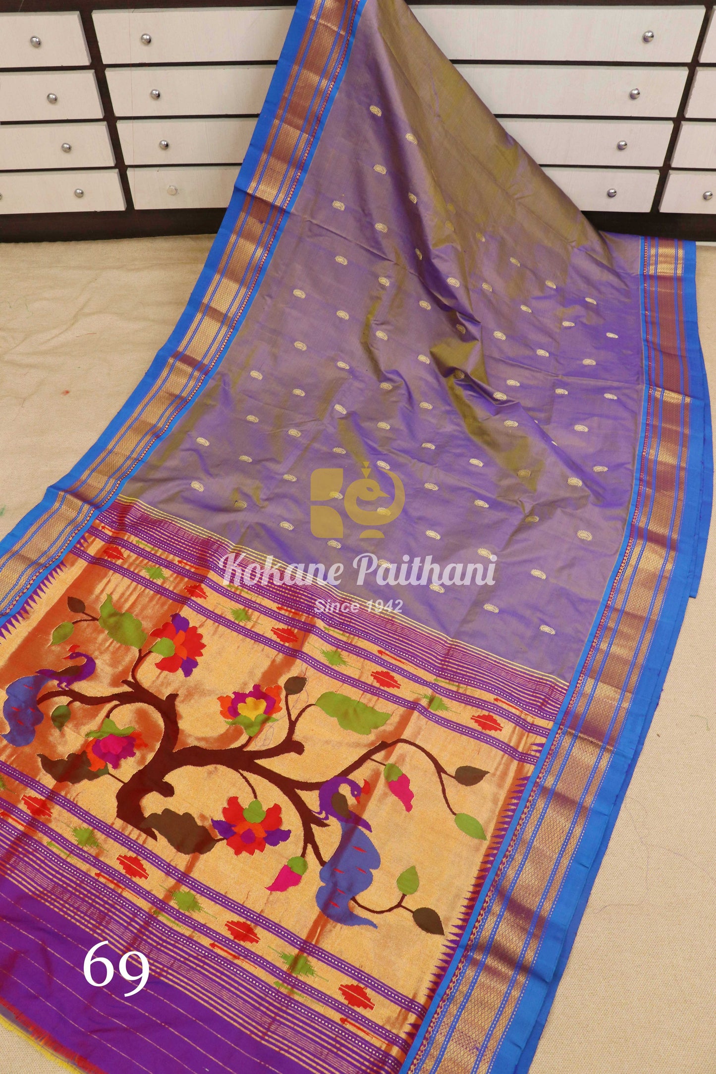 Fancy Pallu Silk Paithani Saree