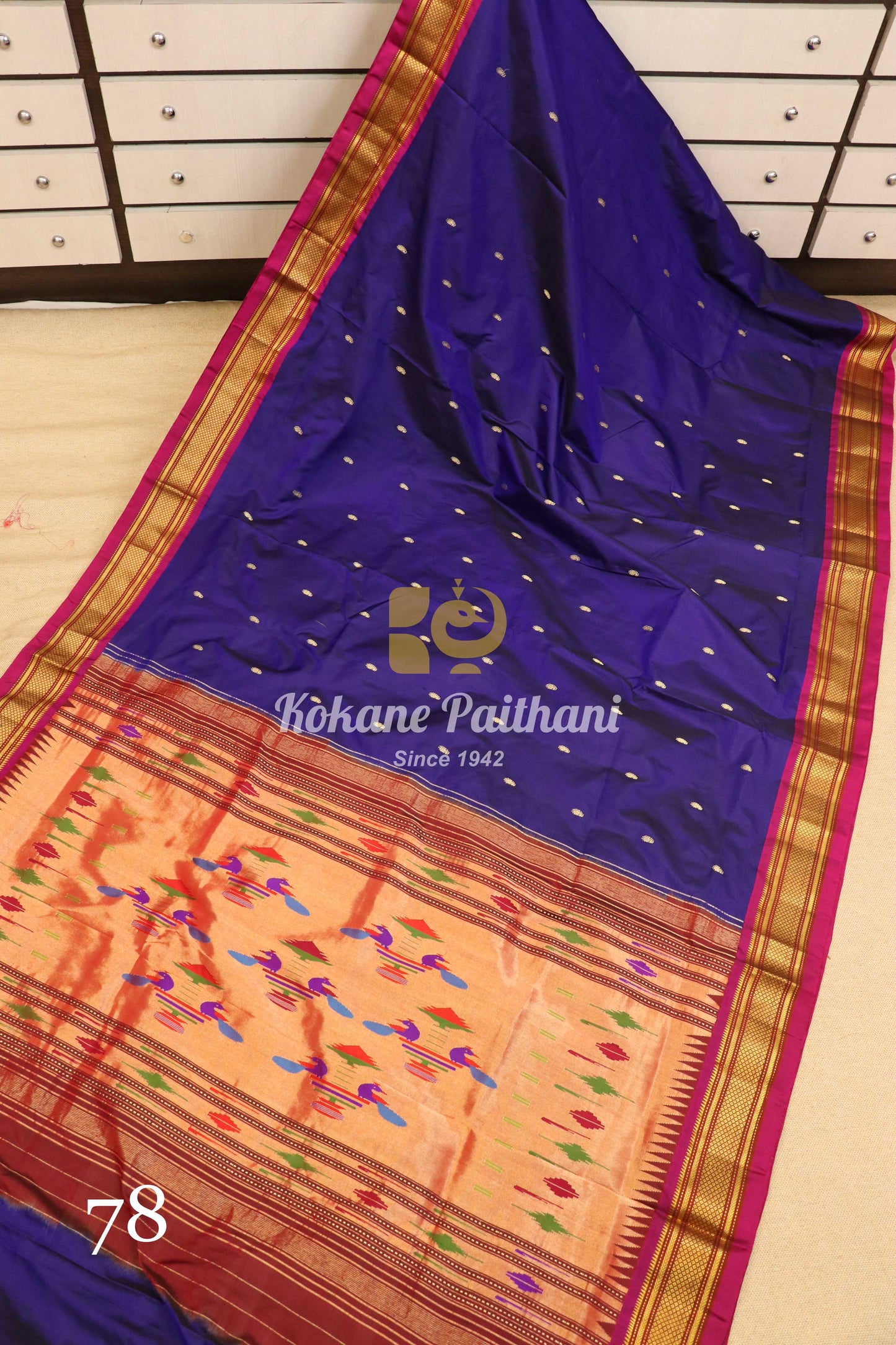 Traditional Pallu Silk Paithani Saree