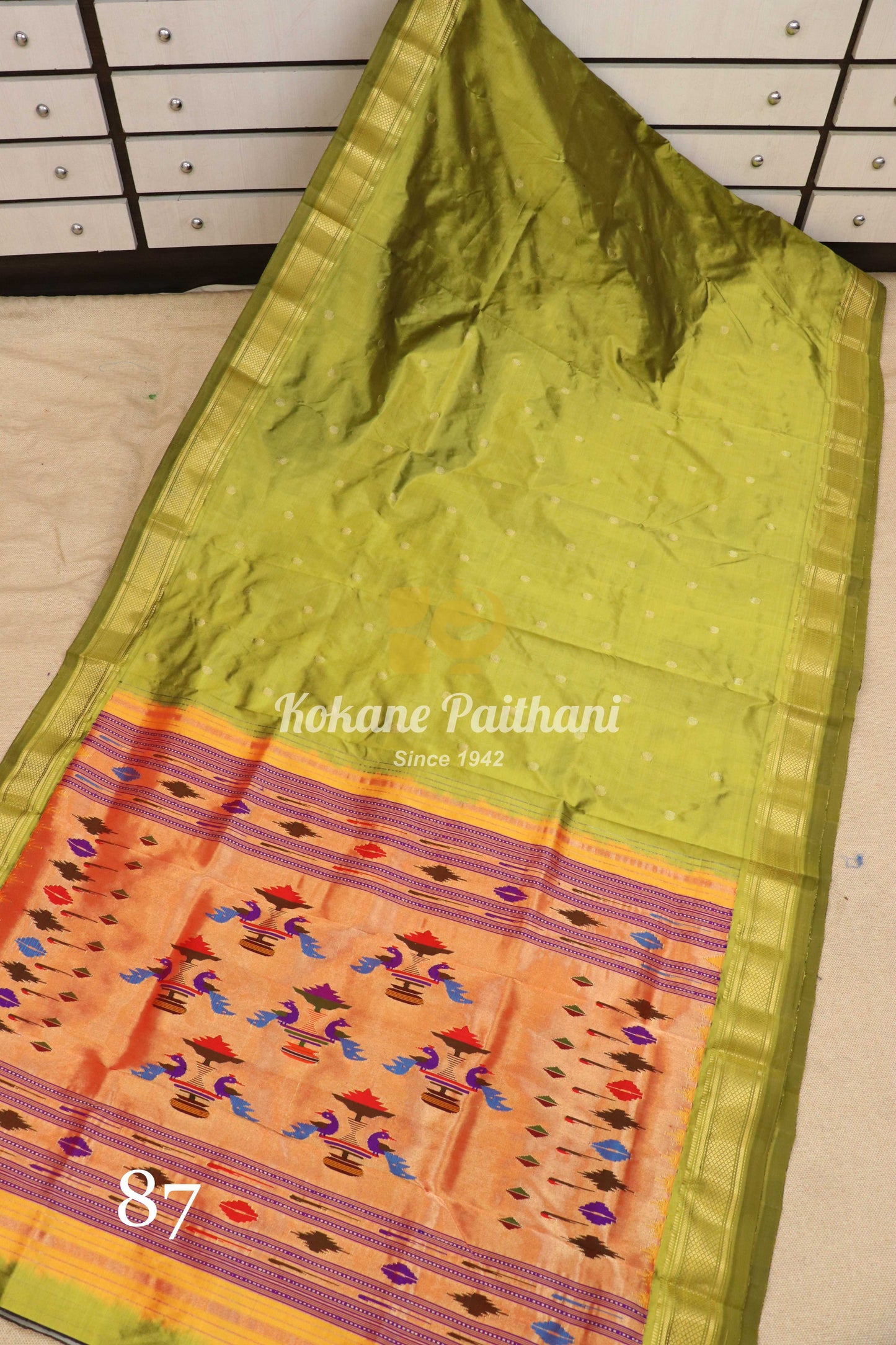 Traditional Pallu Silk Paithani Saree