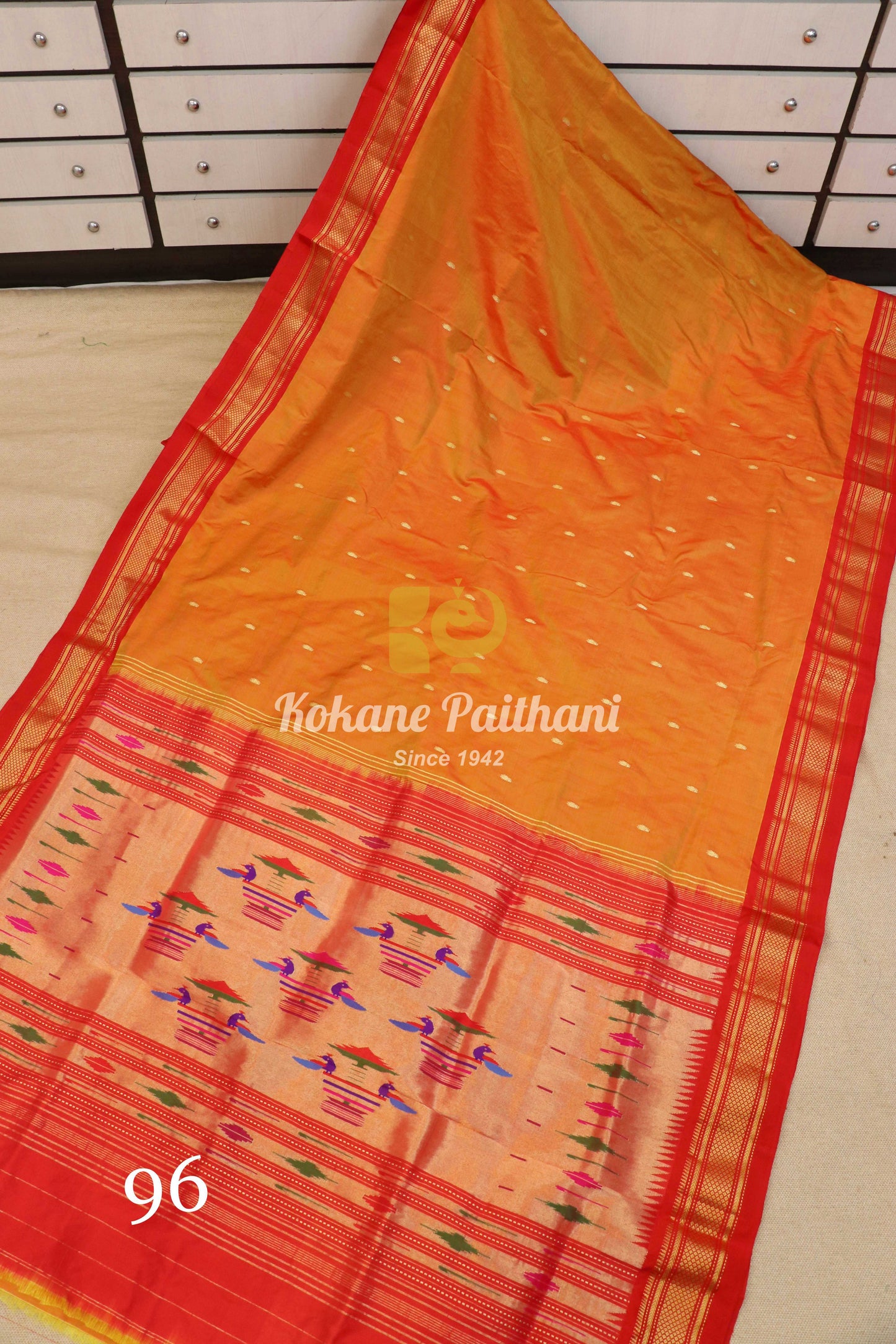 Traditional Pallu Silk Paithani Saree