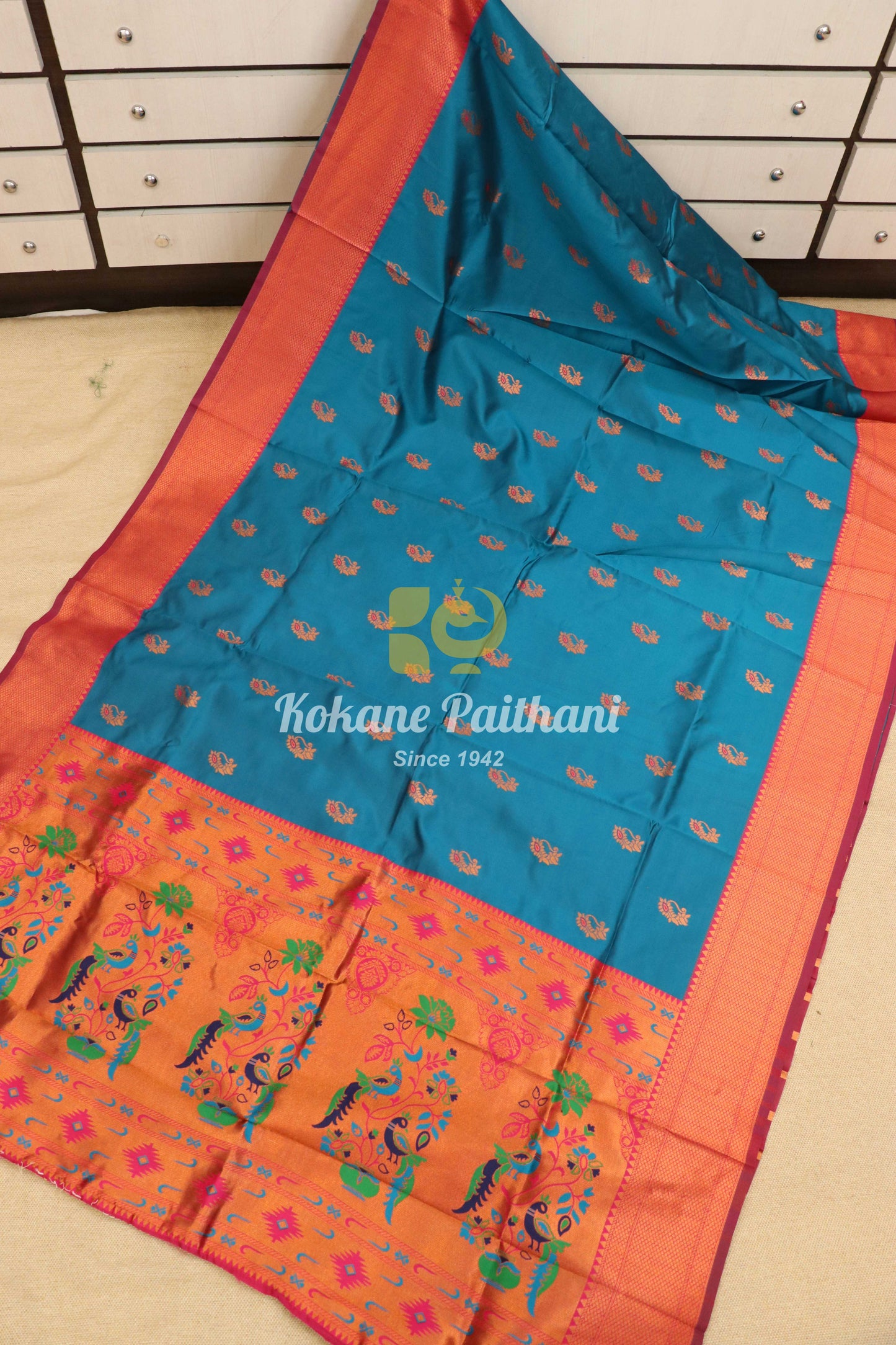 Jyoti Nath Silk Semi Paithani