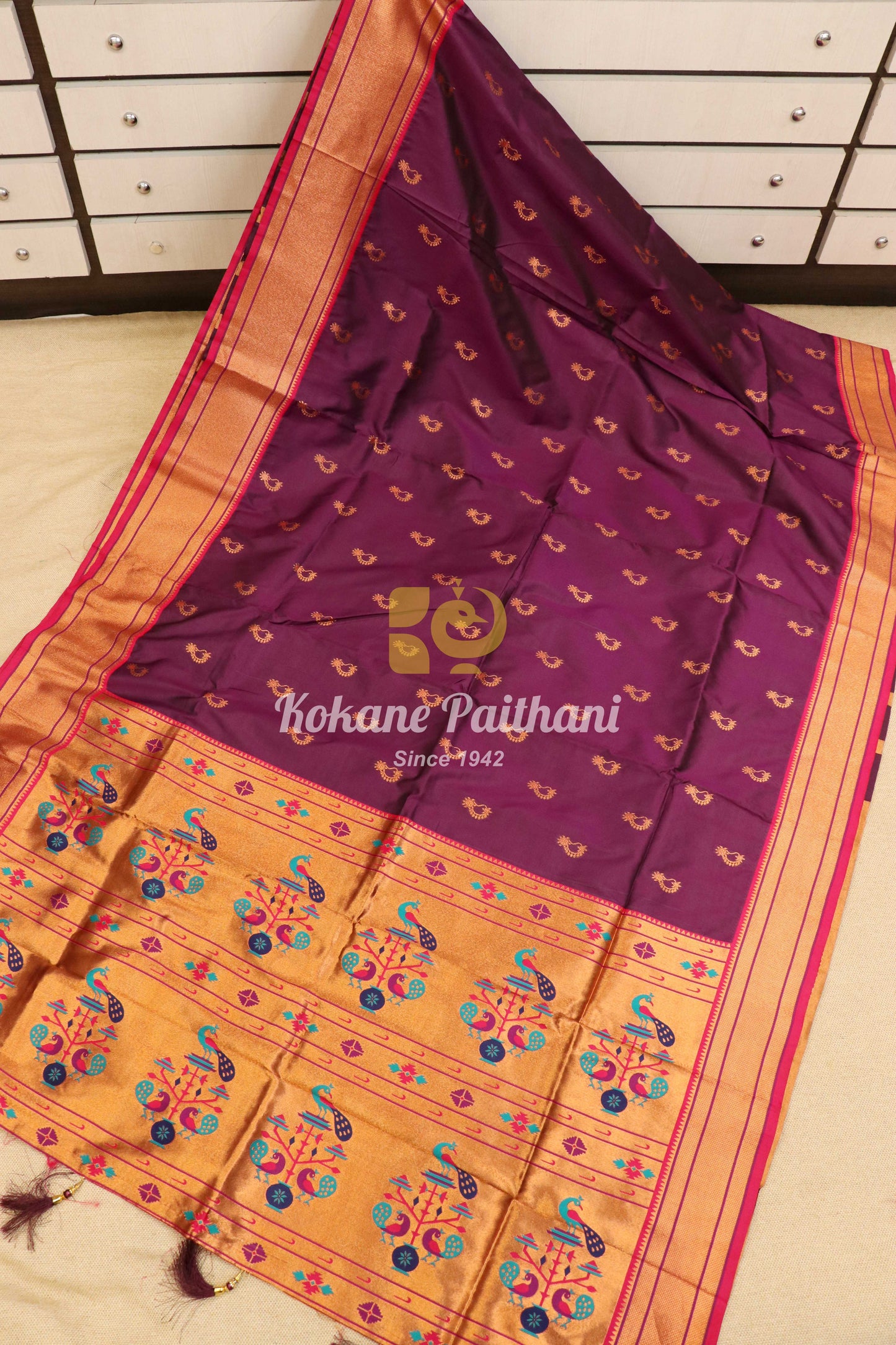 Nathni Silk Semi Paithani