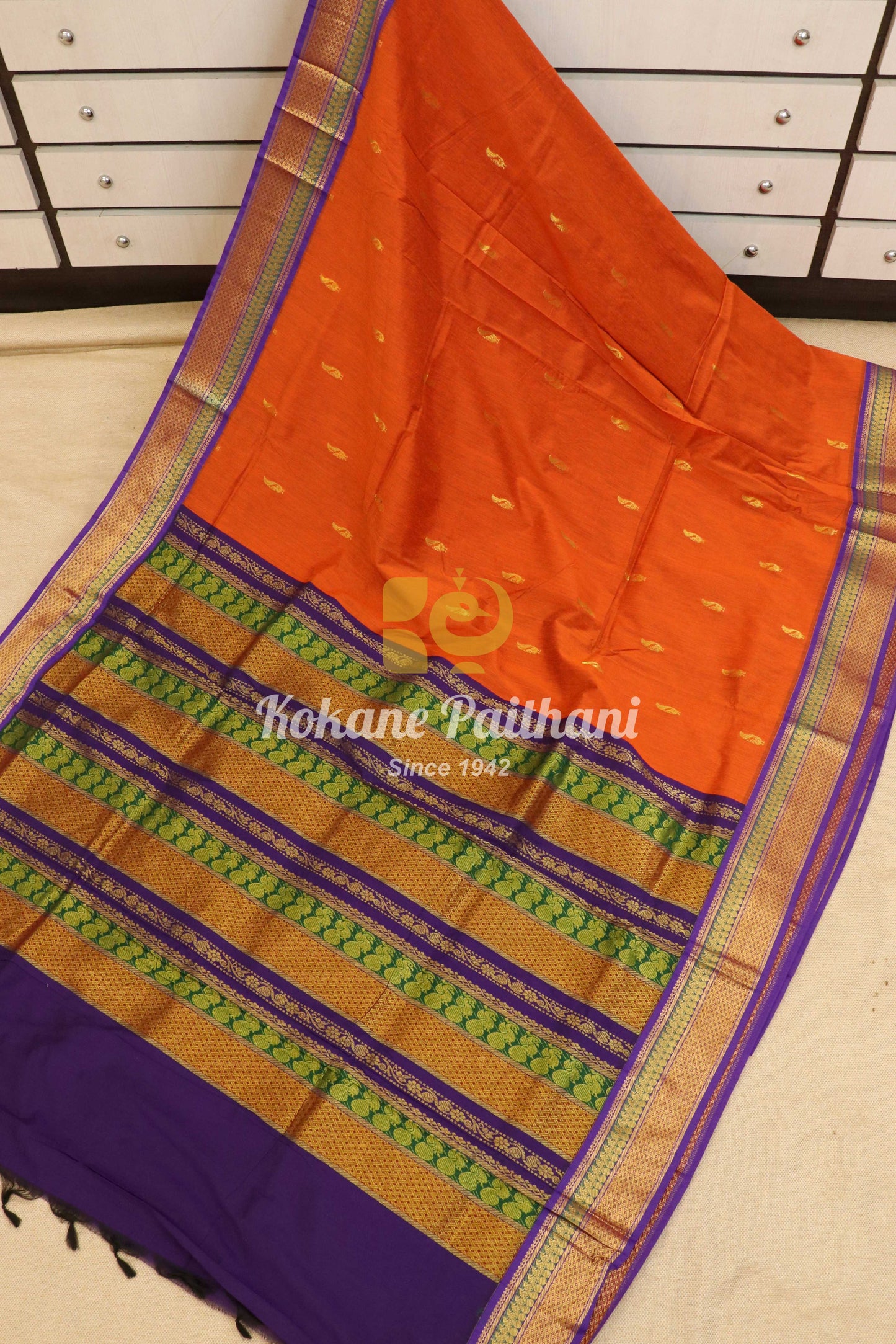 Cotton Gadwal Saree