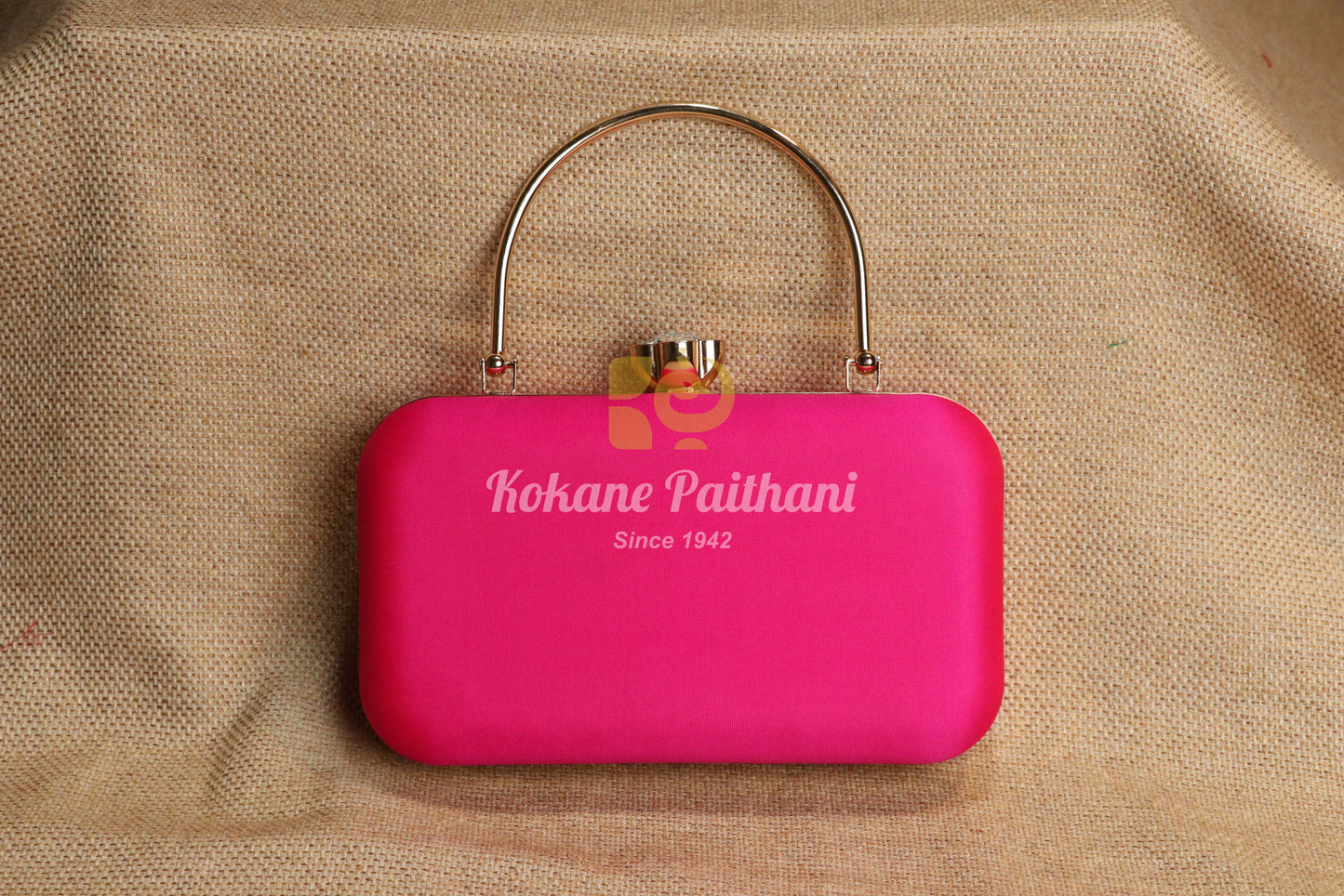 Paithani Handle Clutch Purse