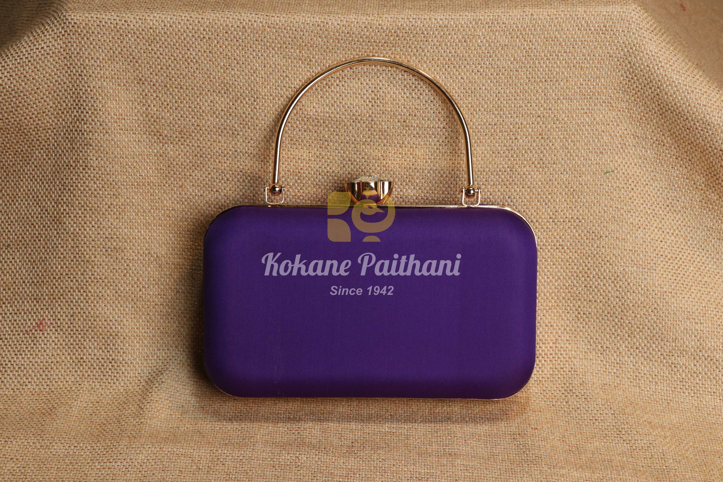 Paithani Handle Clutch Purse