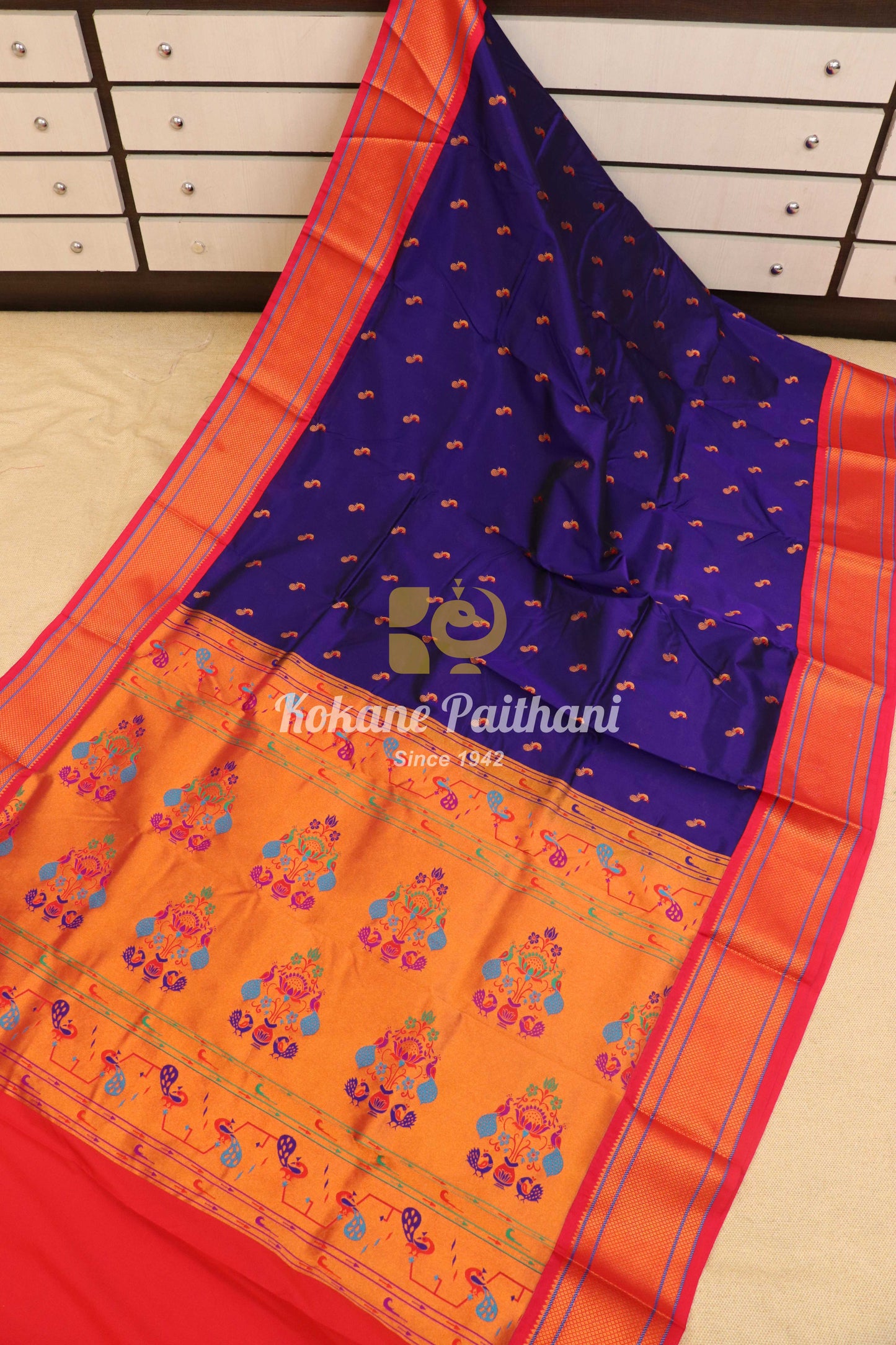 Kadiyal Peacock Maharani Paithani