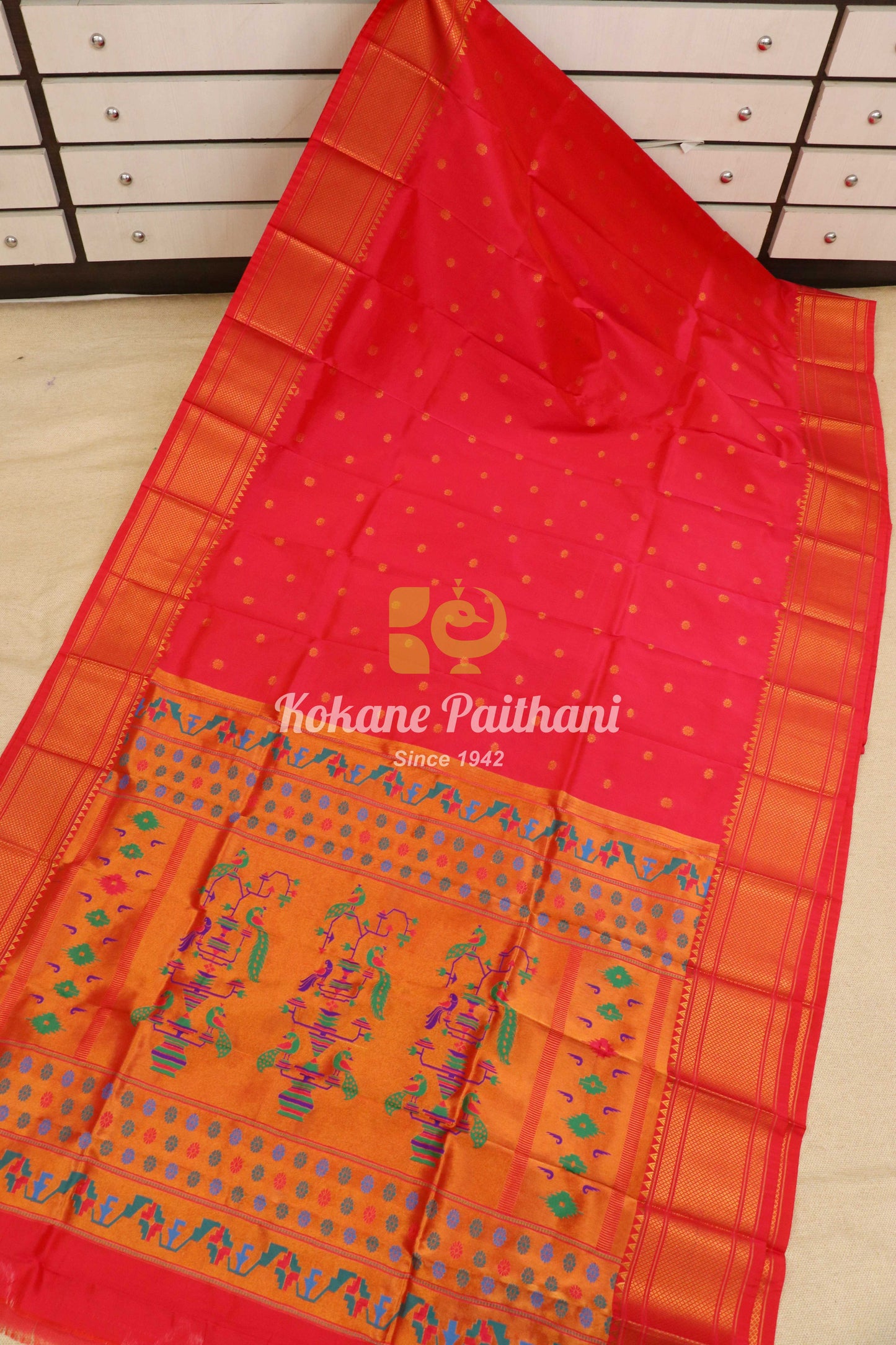 Semi Maharani Paithani Saree