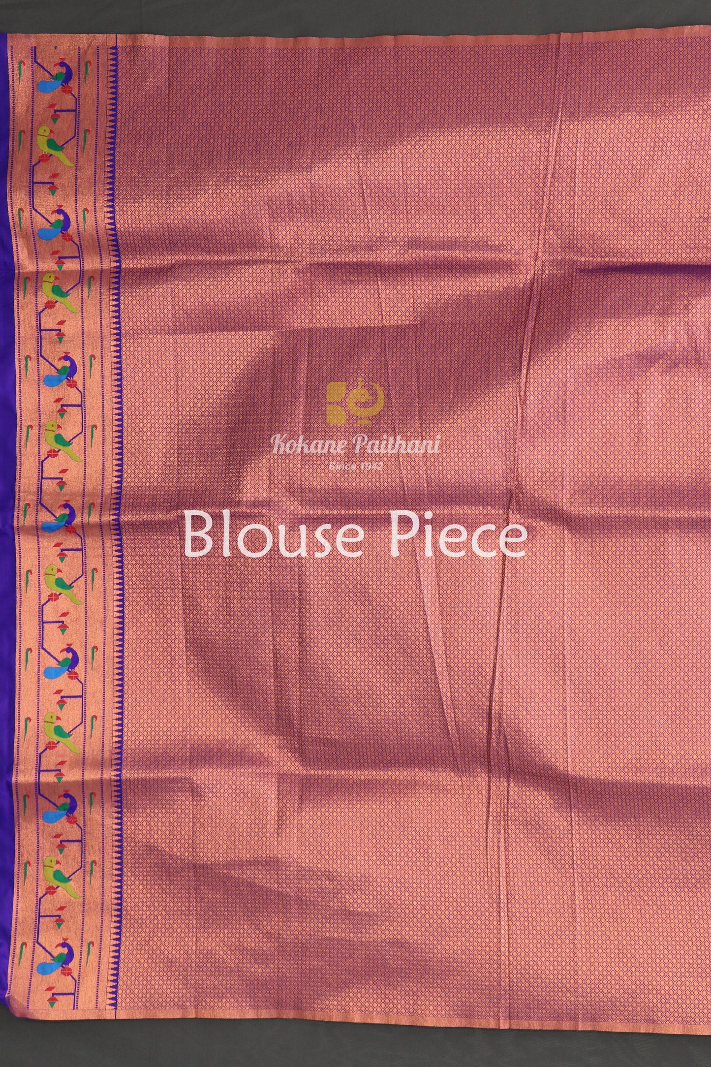 Peacock Parrot Brocade Paithani Saree