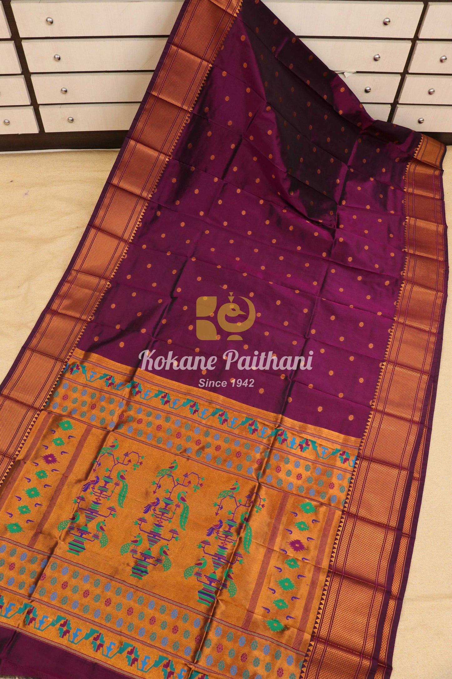 Semi Maharani Paithani Saree