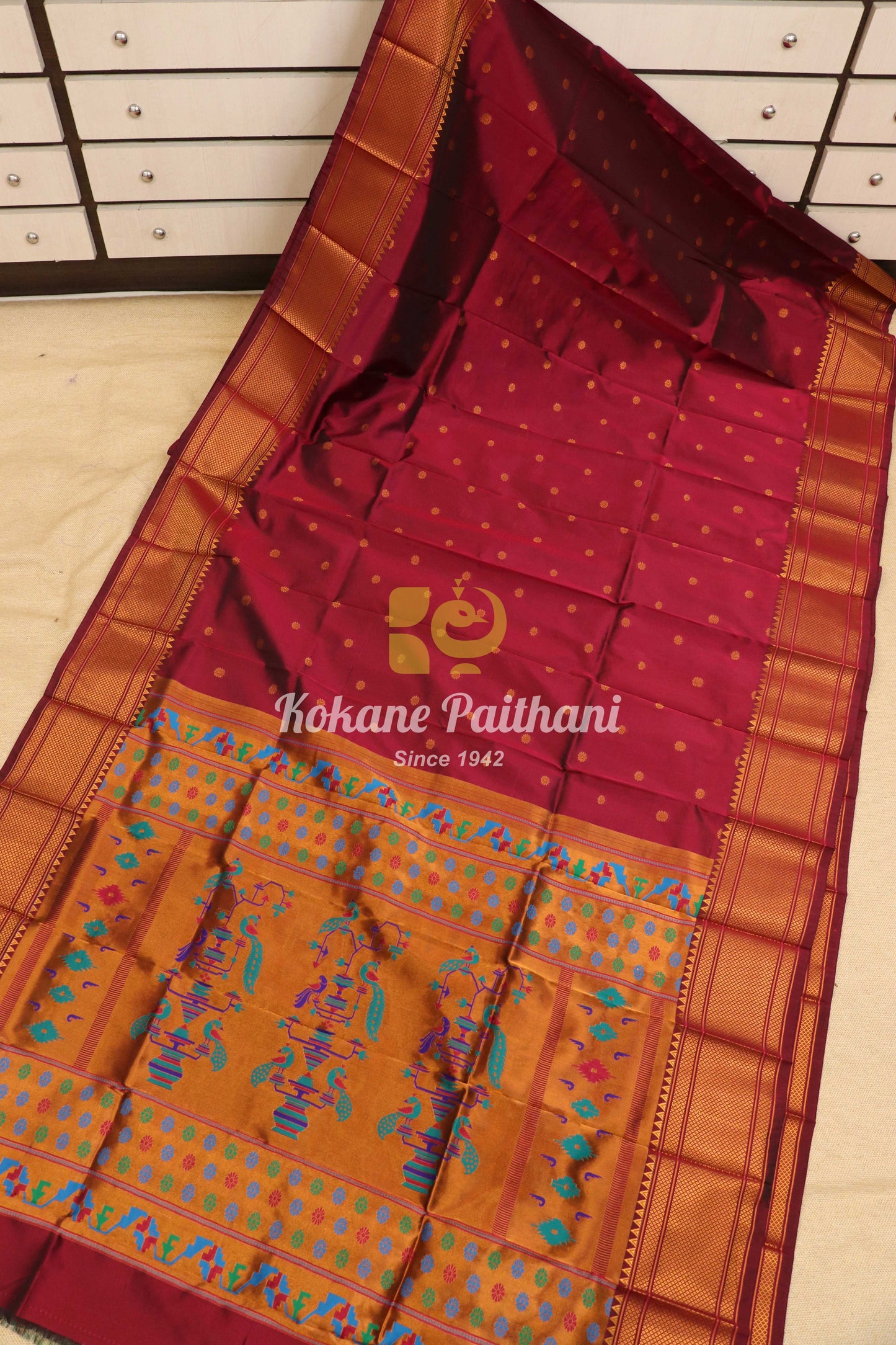 Semi Maharani Paithani Saree