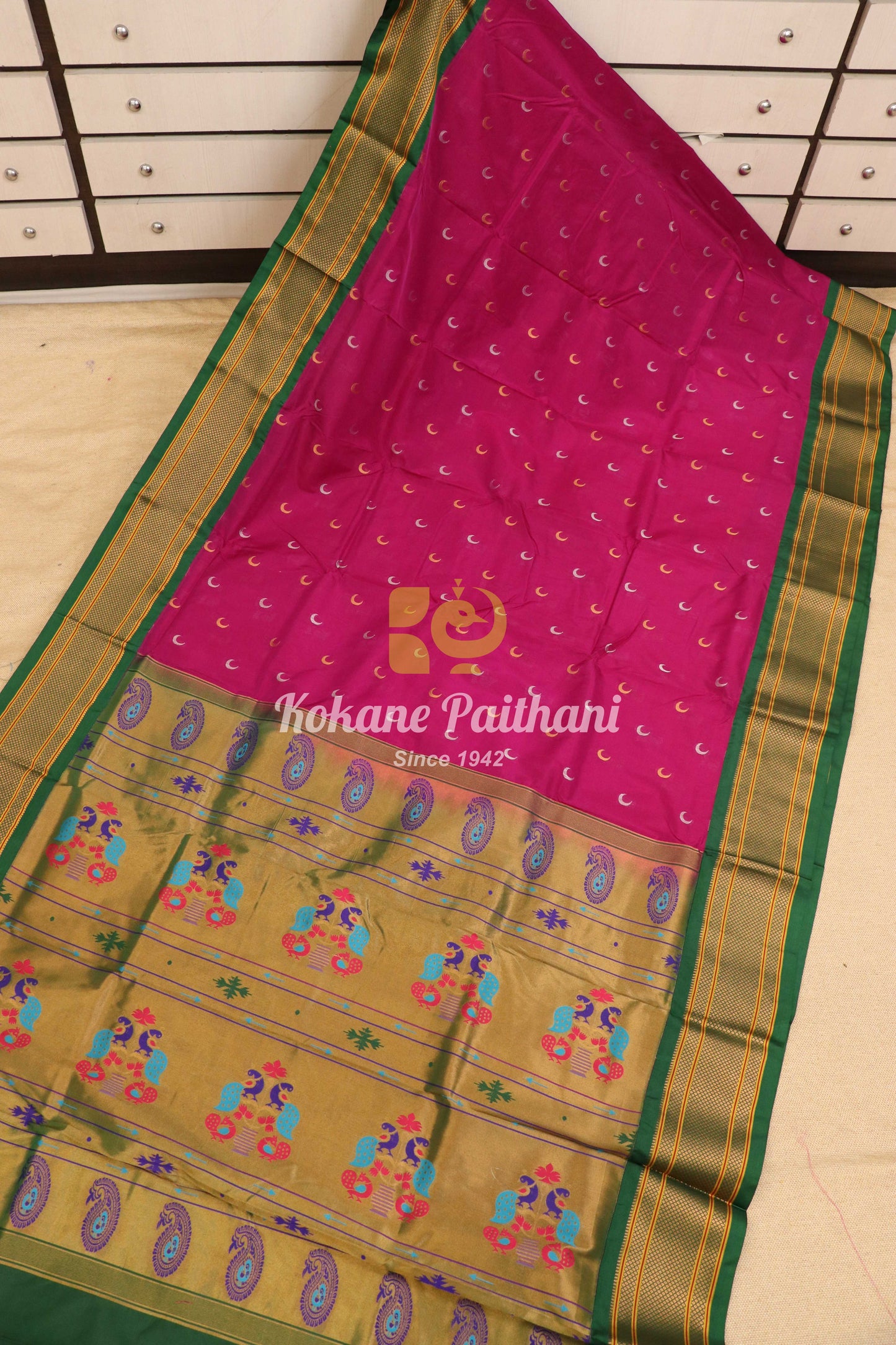 Kadiyal Chandrakor Maharani Paithani Saree