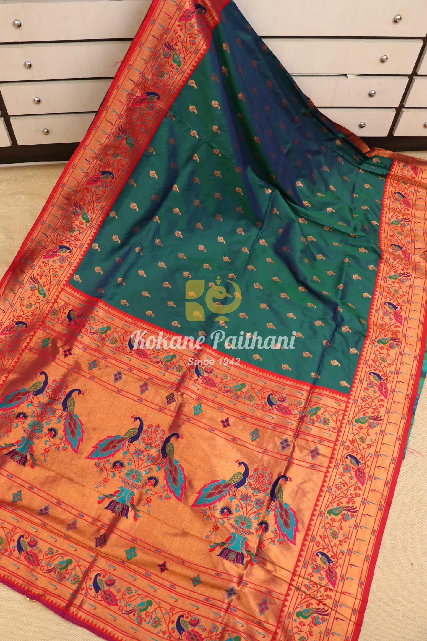 Vaishnavi Silk Brocade Paithani Saree