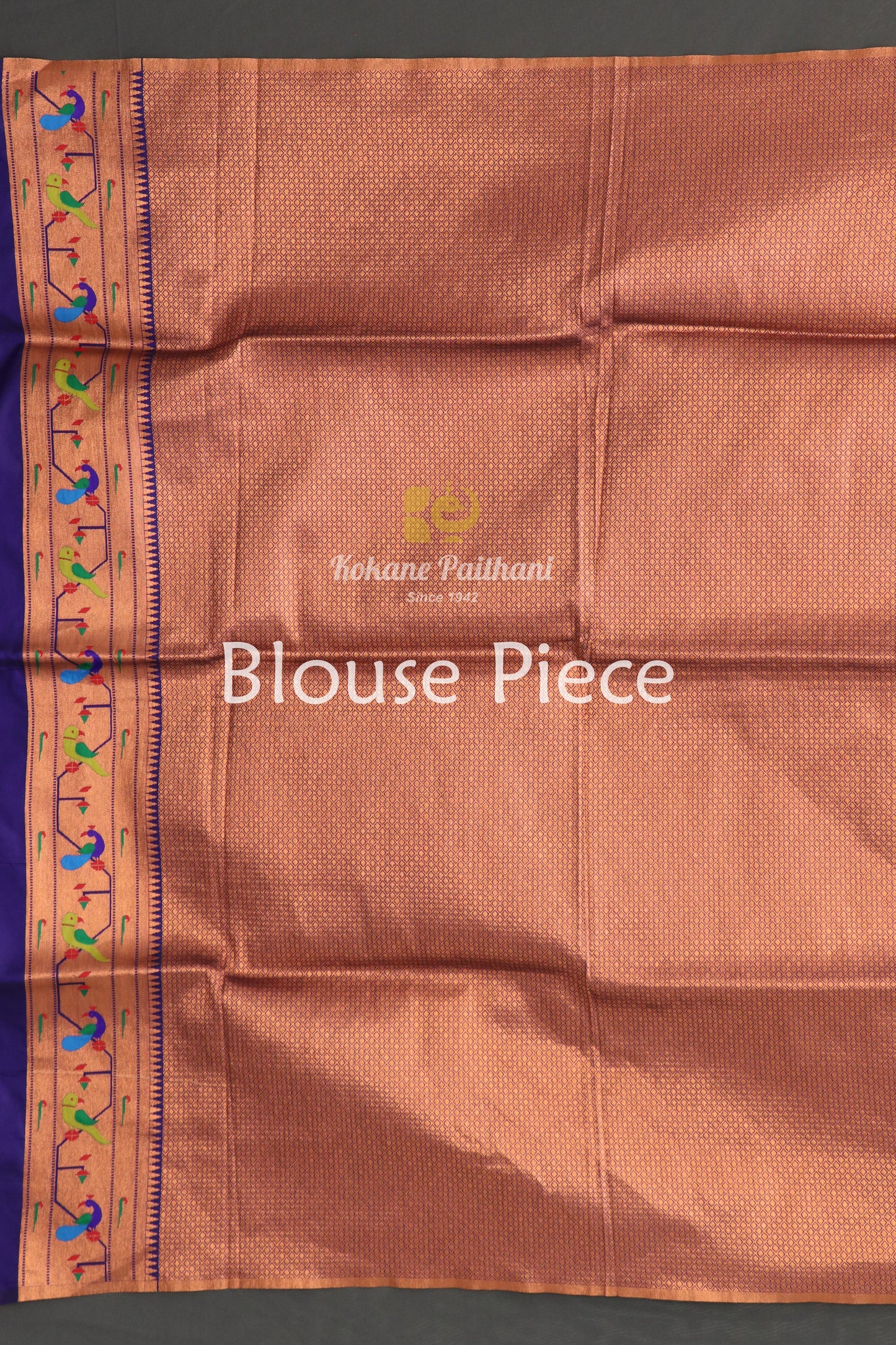 Peacock Parrot Brocade Paithani Saree