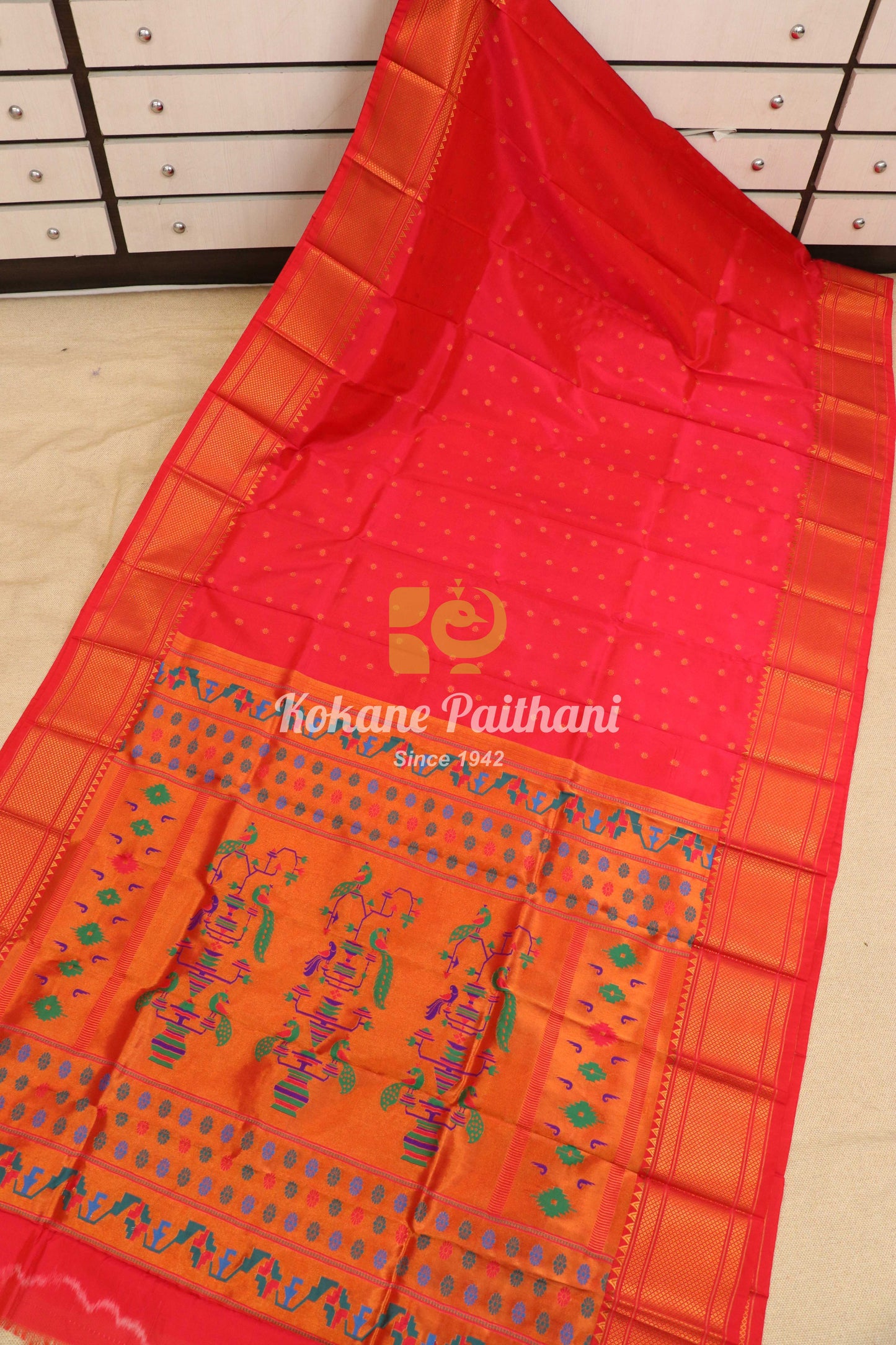 Semi Maharani Paithani Saree