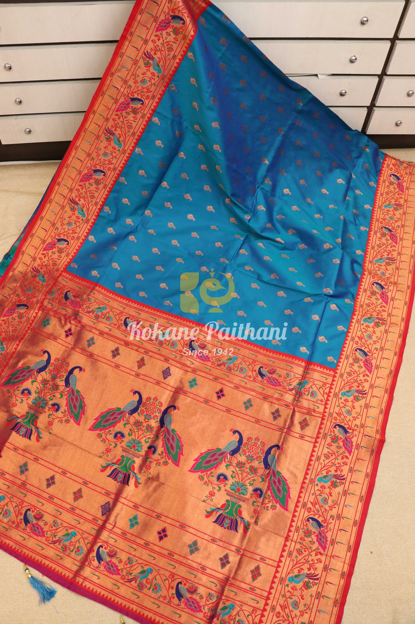 Vaishnavi Silk Brocade Paithani Saree