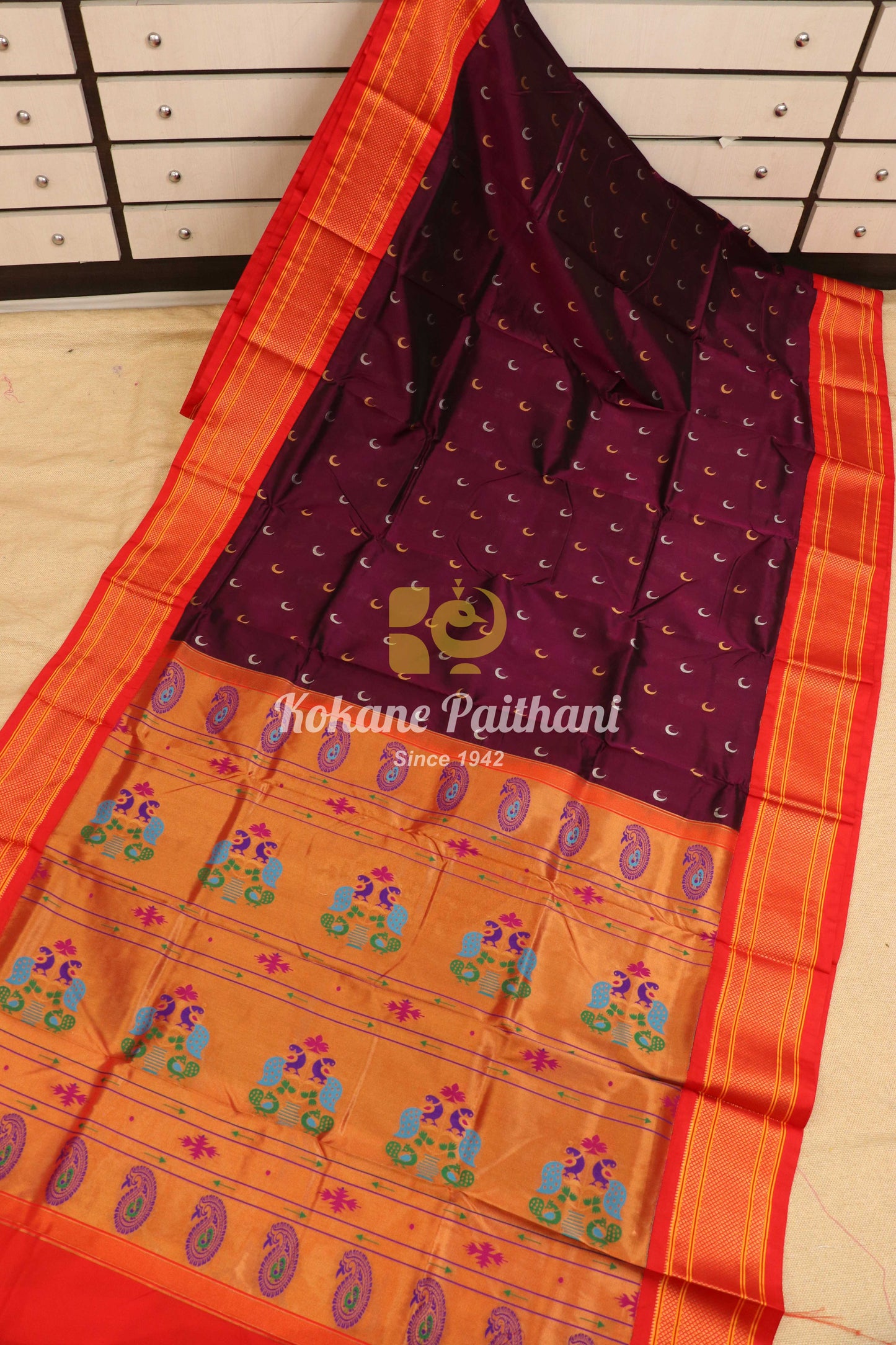 Kadiyal Chandrakor Maharani Paithani Saree