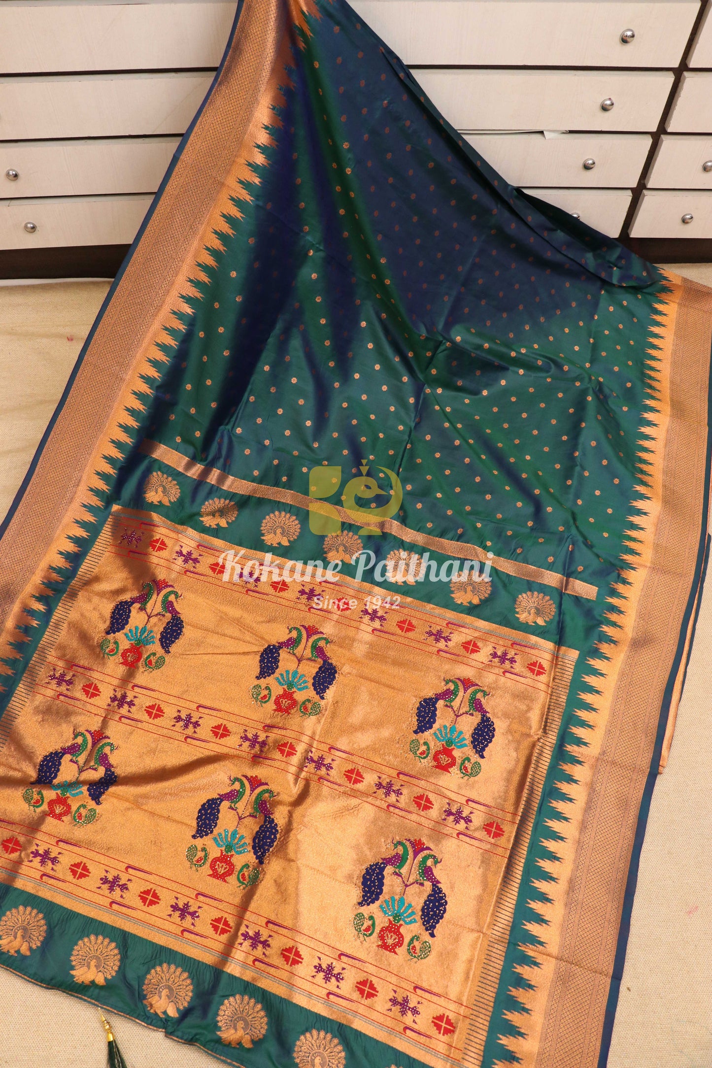 Kashvi Silk Semi Paithani Saree