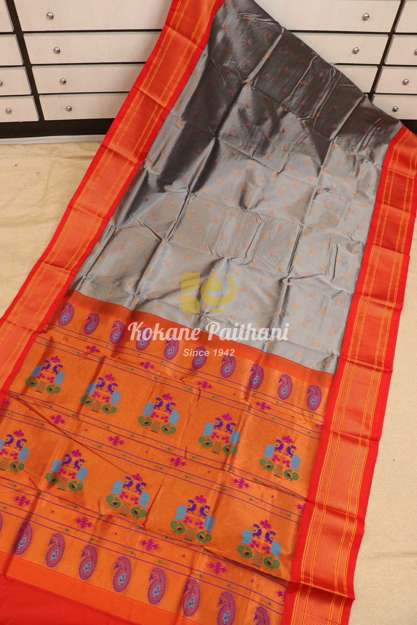 Kadiyal Chandrakor Maharani Paithani Saree